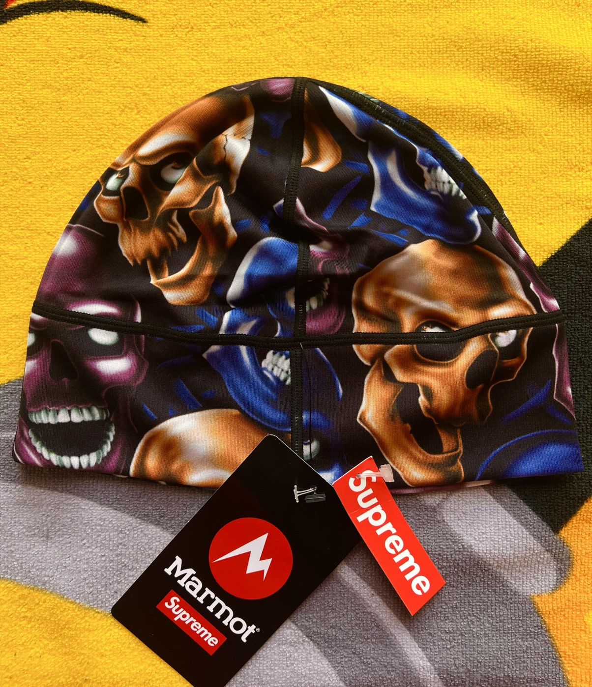 Supreme Supreme Marmot Skull Pile Base Layer Beanie (FW25) cap hat Size ONE SIZE - 3 Thumbnail