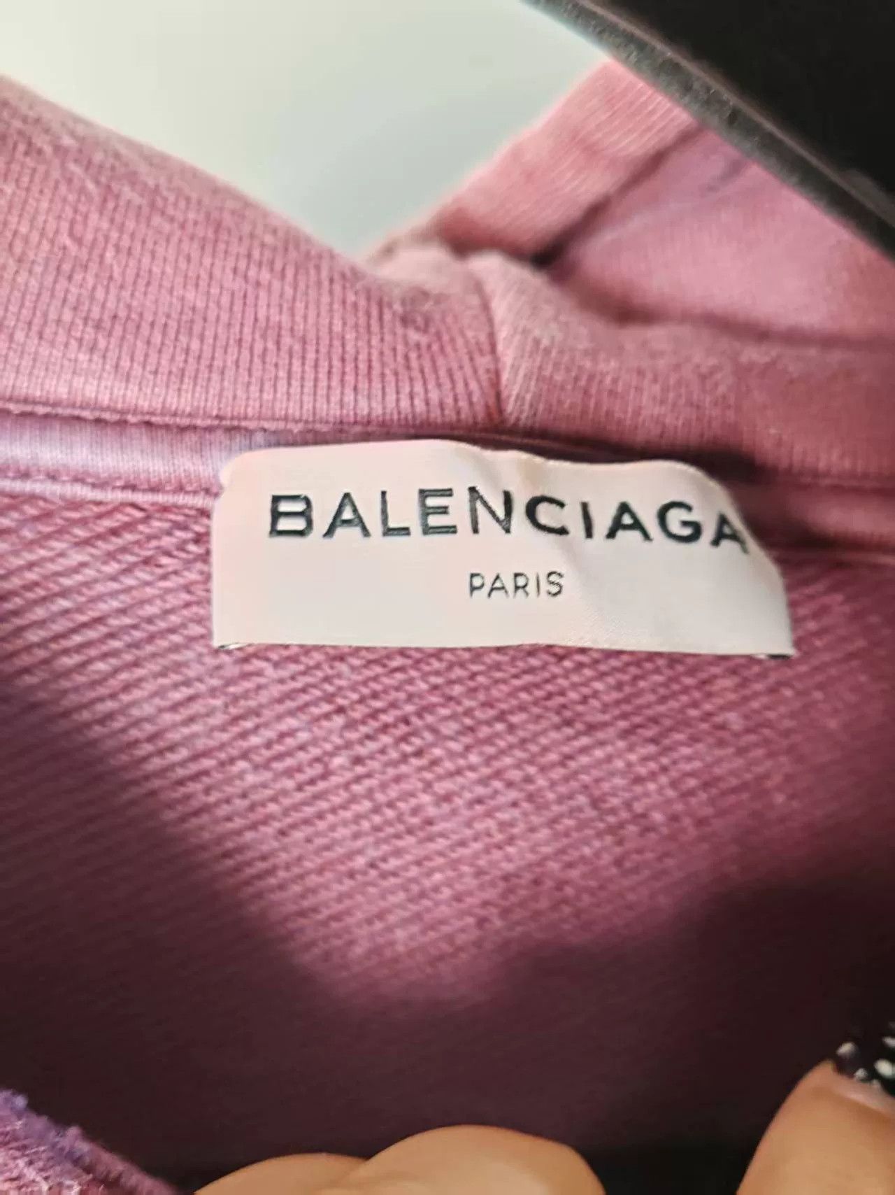 Balenciaga authentic balenciaga logo hoodie in deep red Size US M / EU 48-50 / 2 - 3 Thumbnail