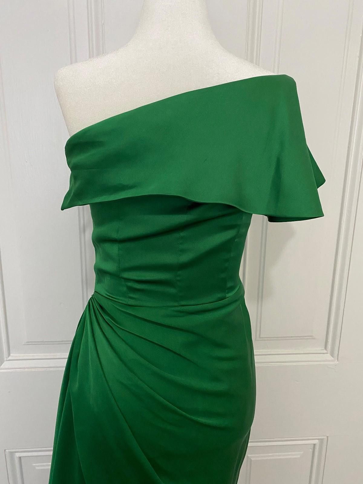 Other AMITY Asymmetric Neck Dress in Emerald Green (MEDIUM) Size M / US 6-8 / IT 42-44 - 7 Thumbnail
