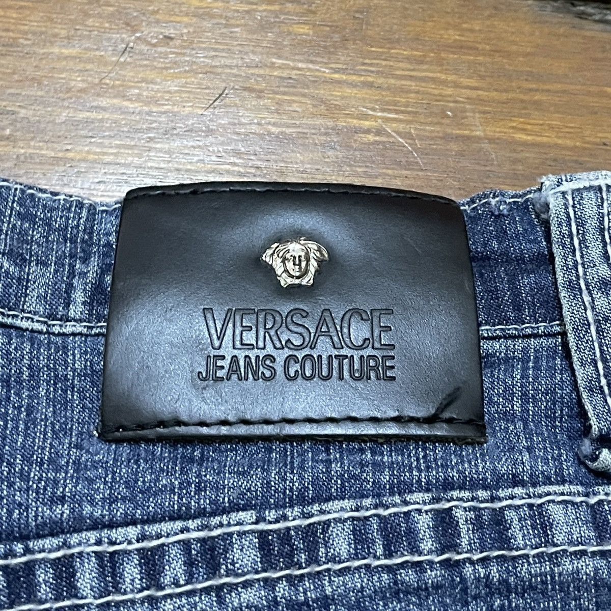 Versace Jeans Couture × Vintage Very Rare Vintage Versace Jeans Couture Flared Jeans 2000s Size US 29 - 9 Thumbnail
