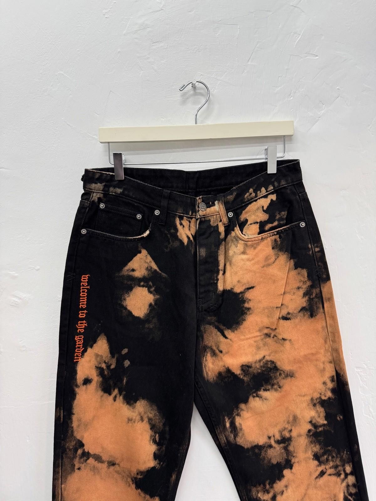 Ksubi new Ksubi mens denim jeans anti k black hellfire orange 32 Size US 32 / EU 48 - 2 Thumbnail