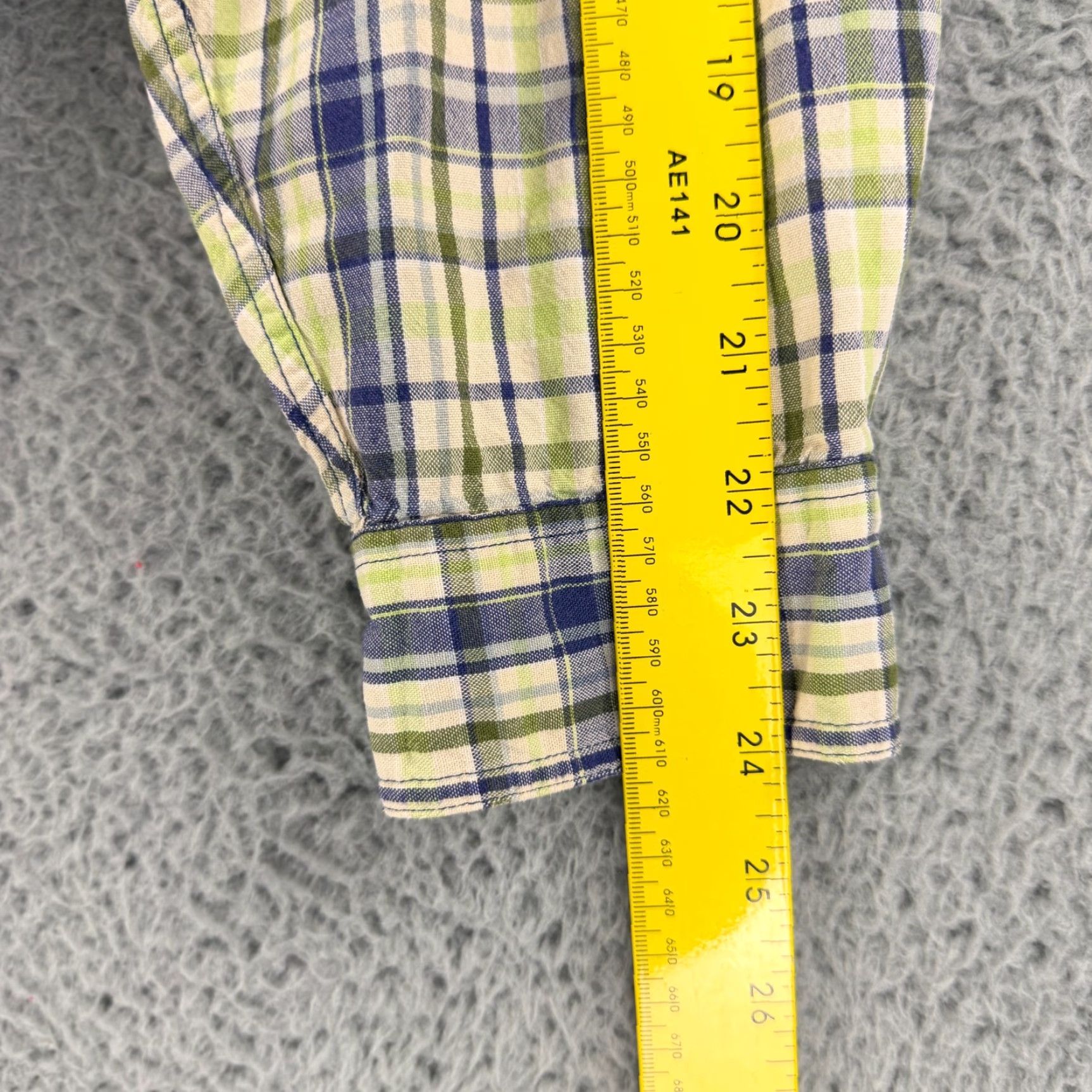 Vintage VINTAGE L.L. Bean Button-Down Shirt Mens Large Yellow Plaid Long Sleeve Cotton Shirt Mens Large Yellow Plaid Button-Up Cotton Size US L / EU 52-54 / 3 - 7 Thumbnail