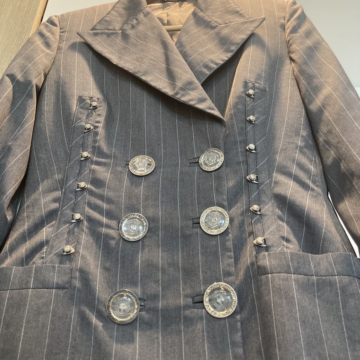 Versace Vintage 90s GIANNI VERSACE Runway S/S 1995 Women's jacket Size M / US 6-8 / IT 42-44 - 5 Thumbnail