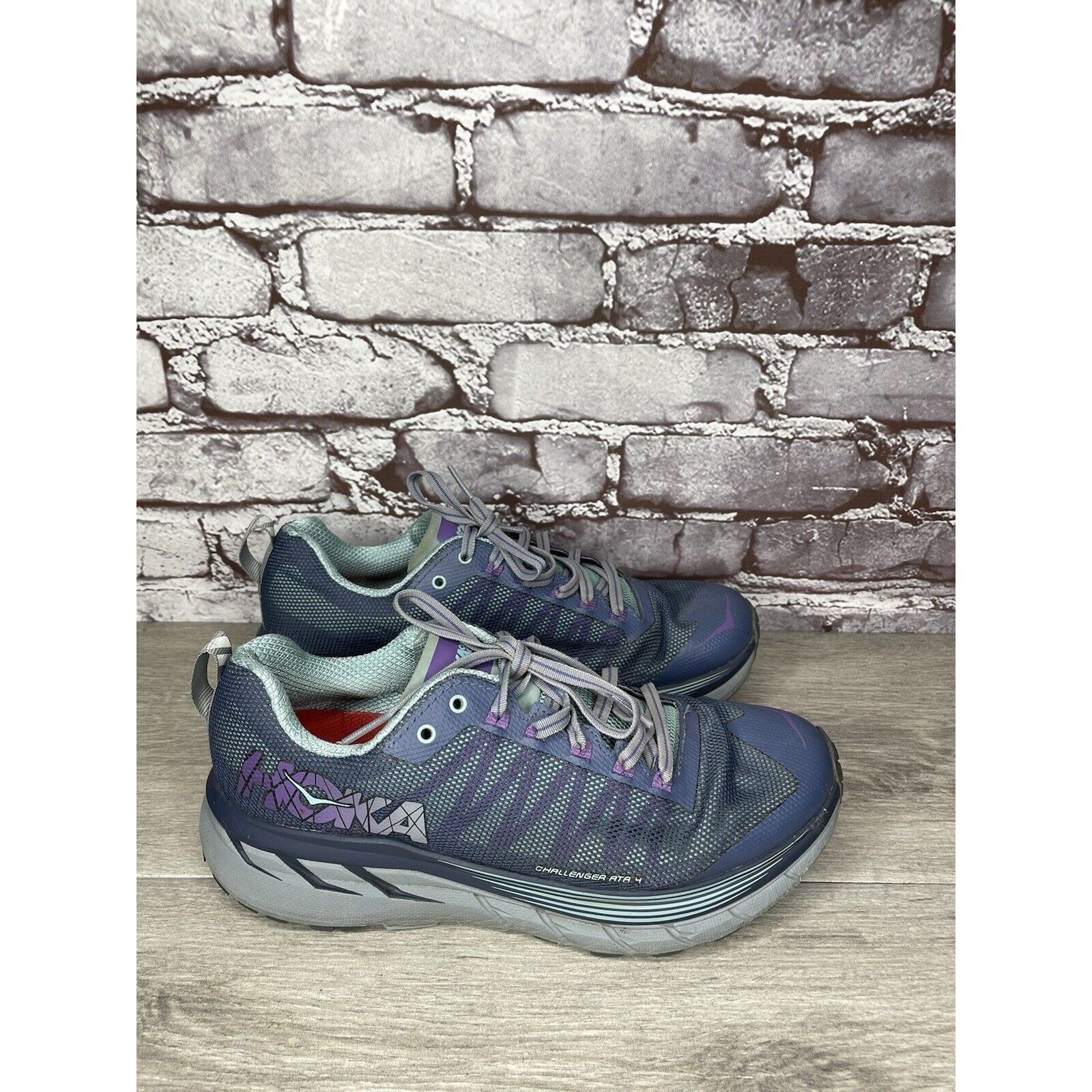 Hoka Hoka One One Challenger ATR 4 Blue Trail Running Athletic Sh Size US 8 / IT 38 - 15 Thumbnail