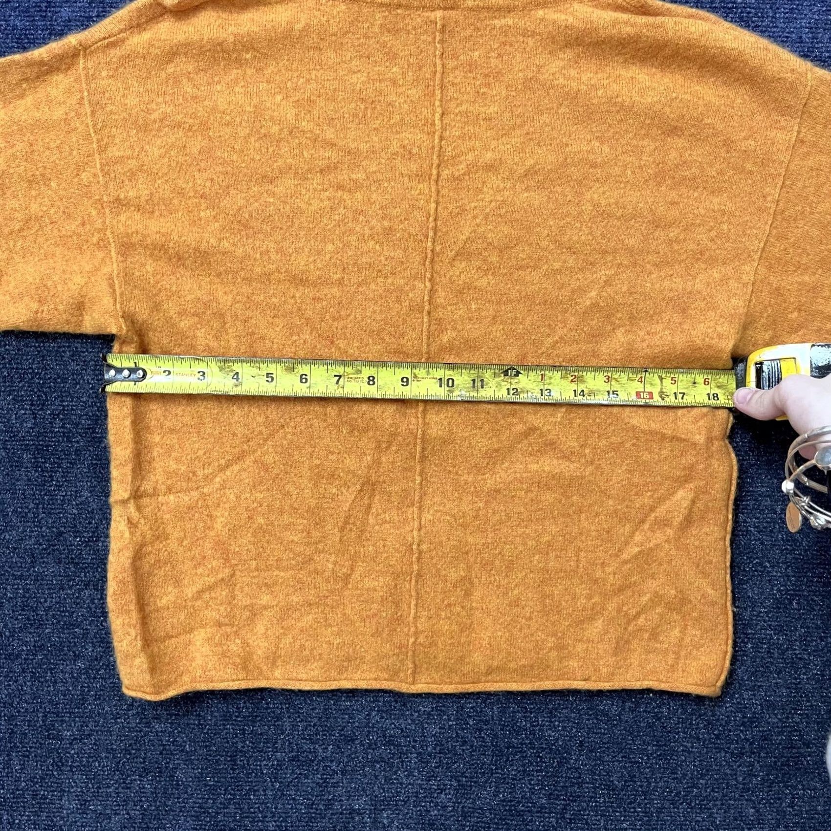 Free People Free People Sweater Womens L Beige Tan Turtleneck Boxy Cropped Knit Pullover Size L / US 10 / IT 46 - 3 Thumbnail
