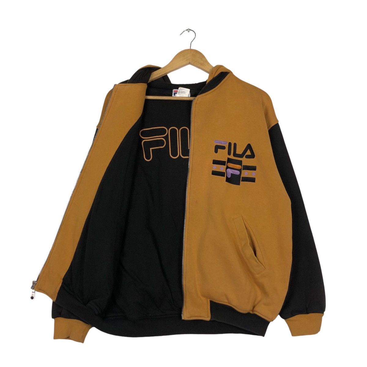 Fila × Japanese Brand × Vintage Vintage Fila Jacket Hoodie 90s Style Streetwear Medium Size US M / EU 48-50 / 2 - 10 Thumbnail