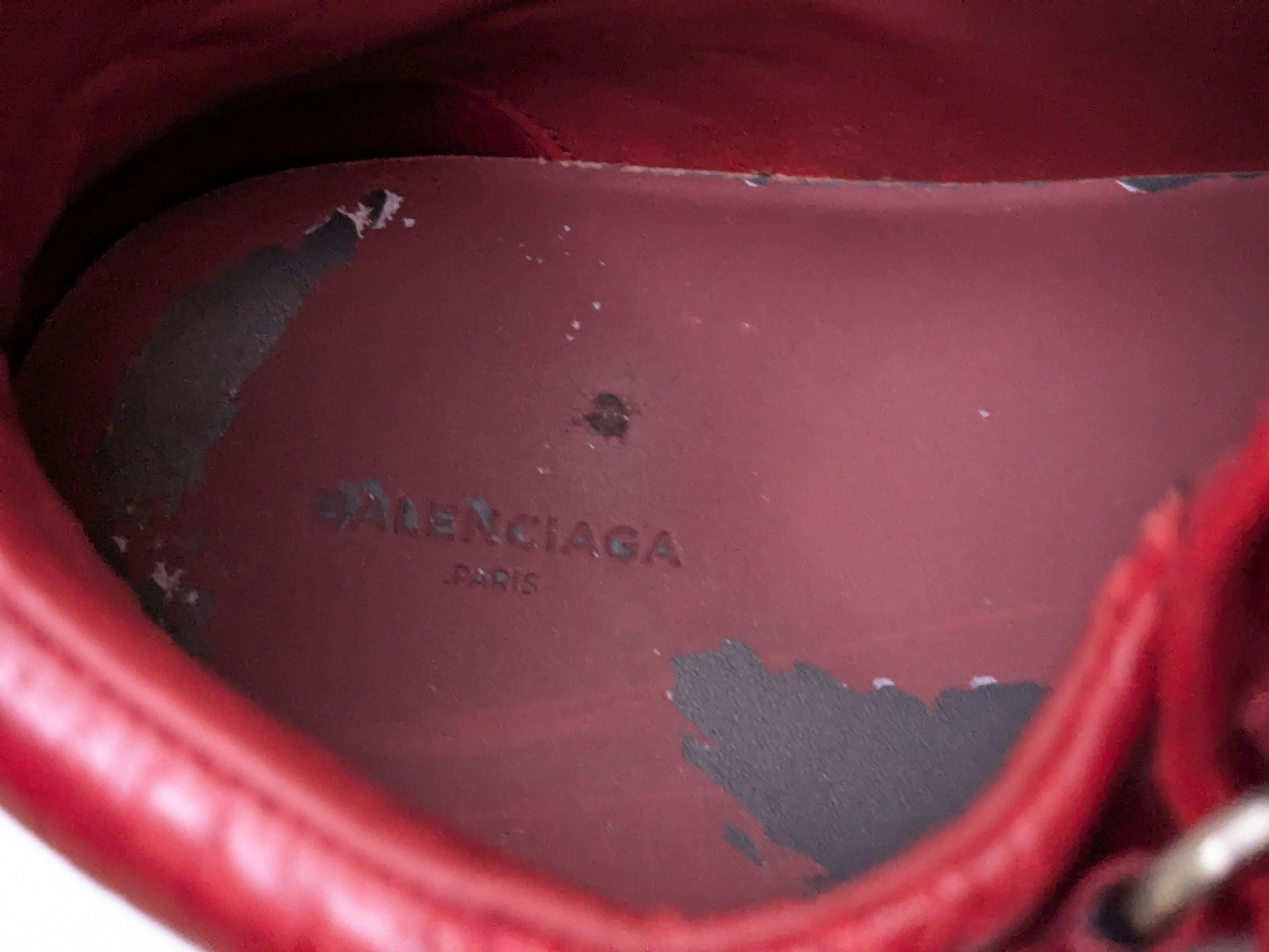 Balenciaga Balenciaga Arena Sneakers Red 12 Leather High Tops Size US 12 / EU 45 - 7 Thumbnail