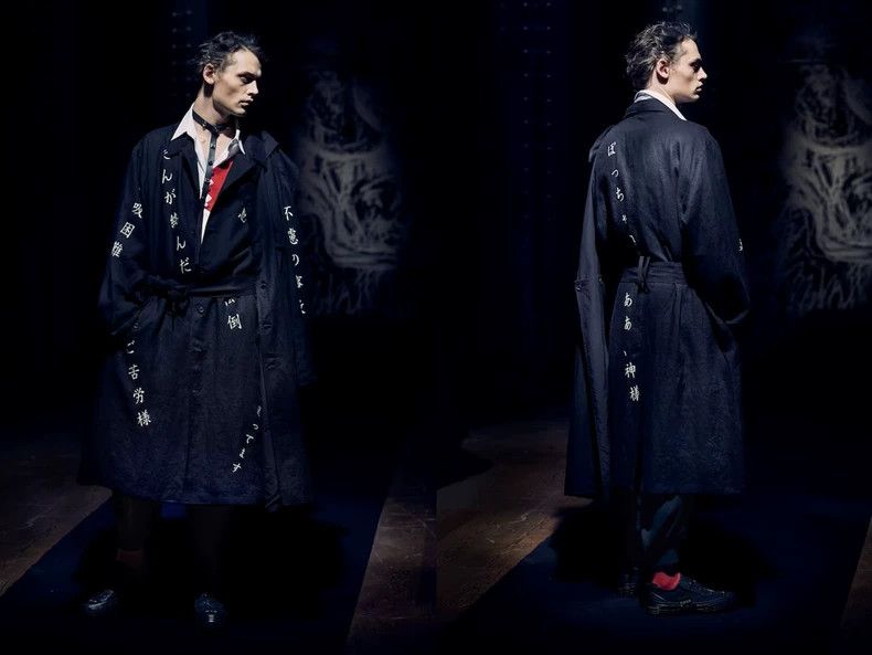 Yohji Yamamoto Yohji Yamamoto21SS Text Double Linen Coat 2503-Nextarrow Size US L / EU 52-54 / 3 - 5 Thumbnail