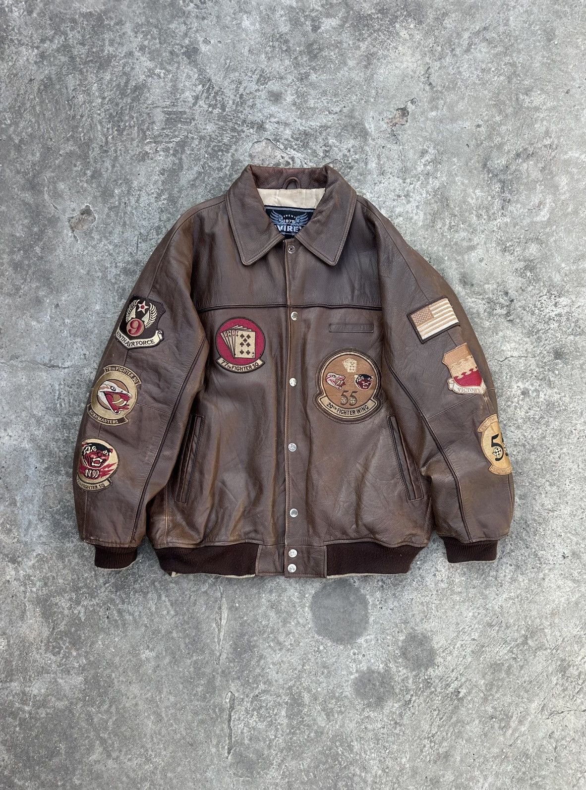 Rare Vintage Avirex “All Aces – No Jokers” Flight Jacket