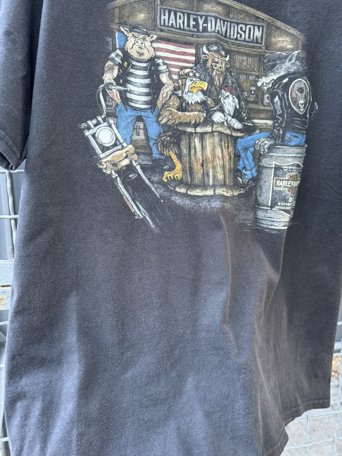 Harley Davidson × Vintage Harley Davidson West Coast T Shirt Scotland y2k Size US L / EU 52-54 / 3 - 8 Thumbnail
