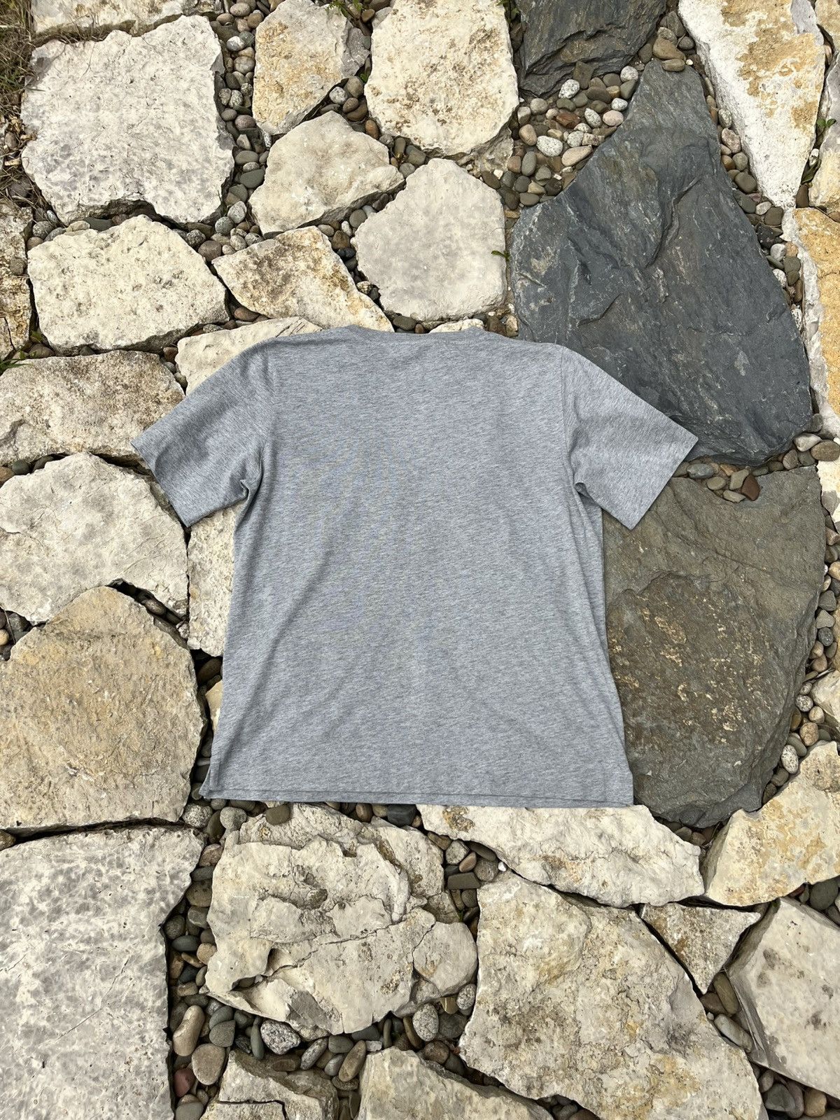 Designer × Ganni Ganni Software basic small chest logo grey tee t-shirt Size S / US 4 / IT 40 - 2 Thumbnail