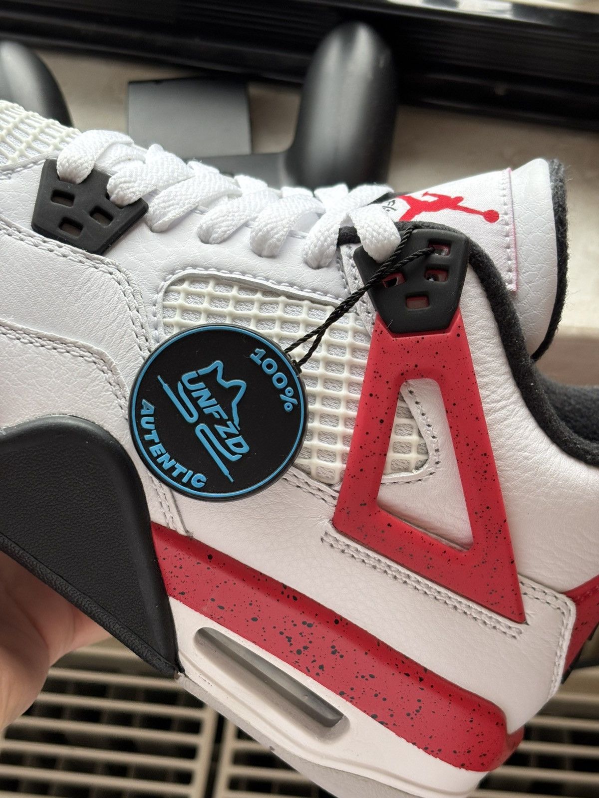 Jordan Brand Nike air Jordan 4 retro red cement 38.5 Size US 6 / EU 39 - 5 Thumbnail