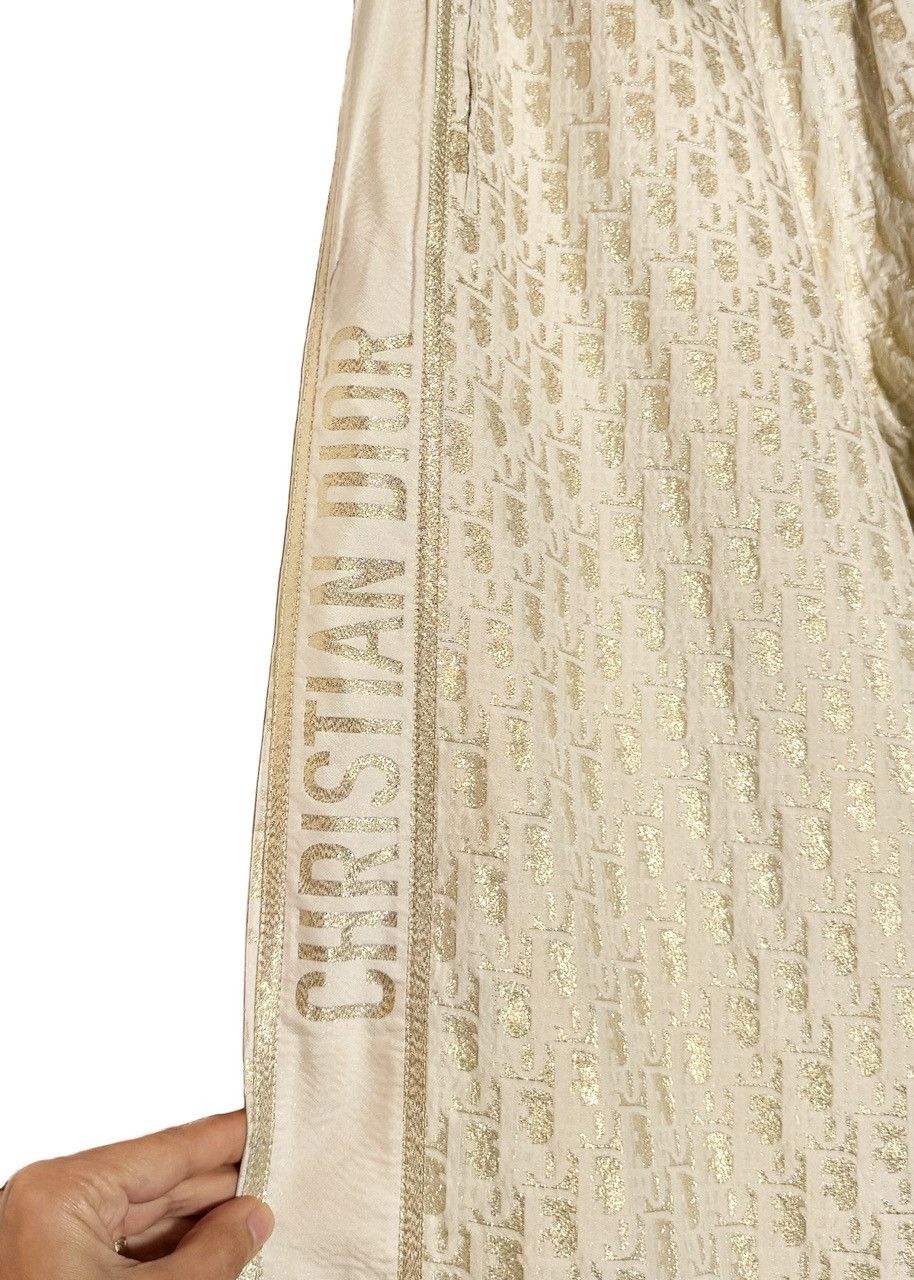 Dior Dior Oblique Gold Technical Taffeta Track Pants Size 26" / US 2 / IT 38 - 6 Thumbnail