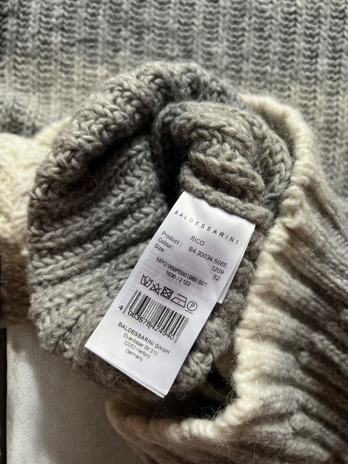 Baldessarini × Vintage BALDESSARINI HEAVY KNIT WOOL Sweater turtleneck multicolour Size US L / EU 52-54 / 3 - 9 Thumbnail