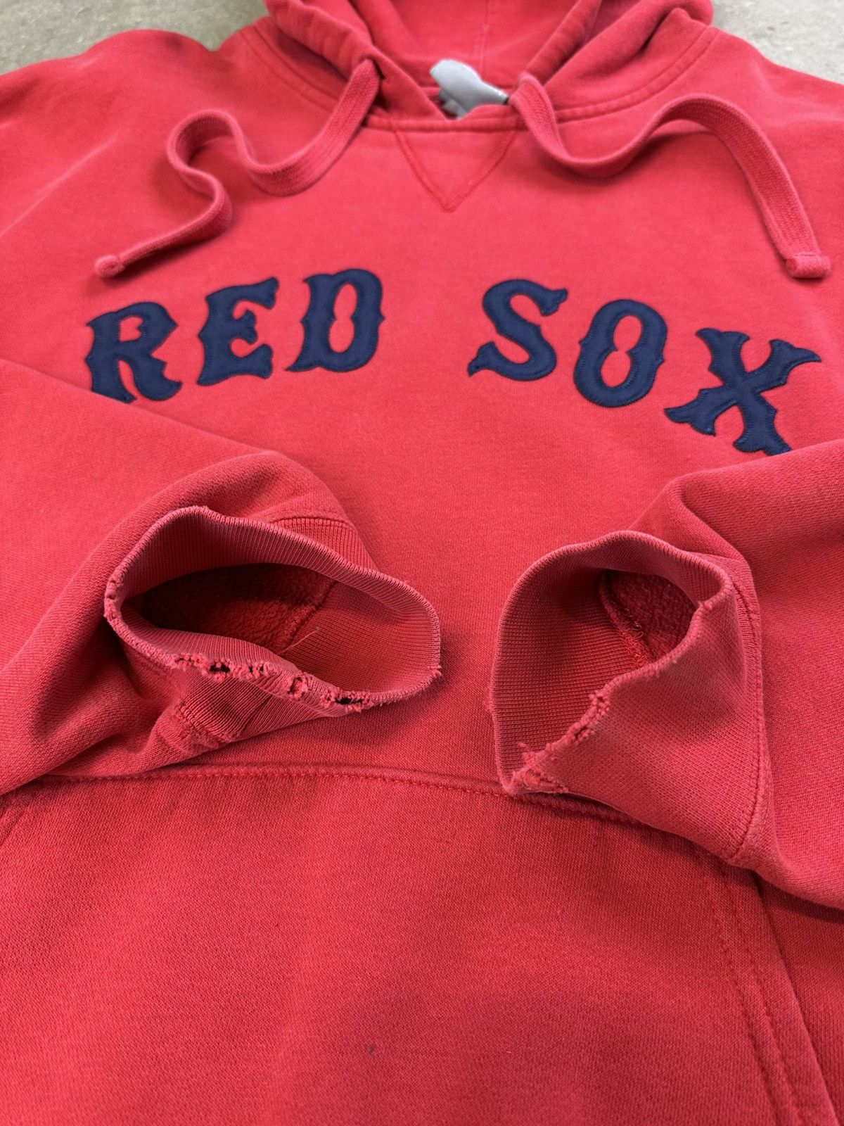 MLB Vintage Boxy Hoodie Boston Red Sox Baseball Sports Spellout Size US XXL / EU 58 / 5 - 6 Thumbnail