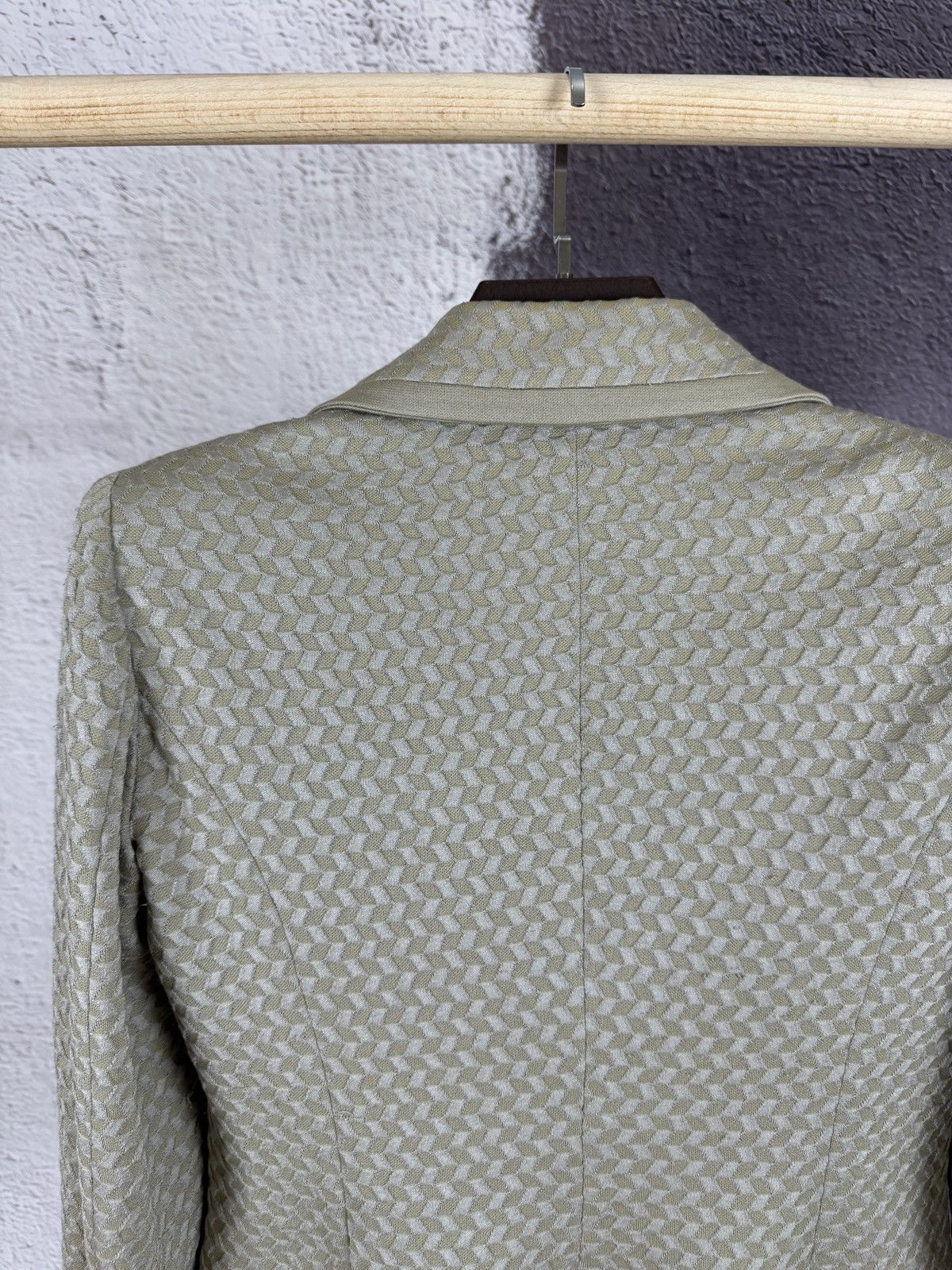 Armani Giorgio Armani 3 Button Blazer Jacket Cotton Silk Stretch Size M / US 6-8 / IT 42-44 - 12 Thumbnail
