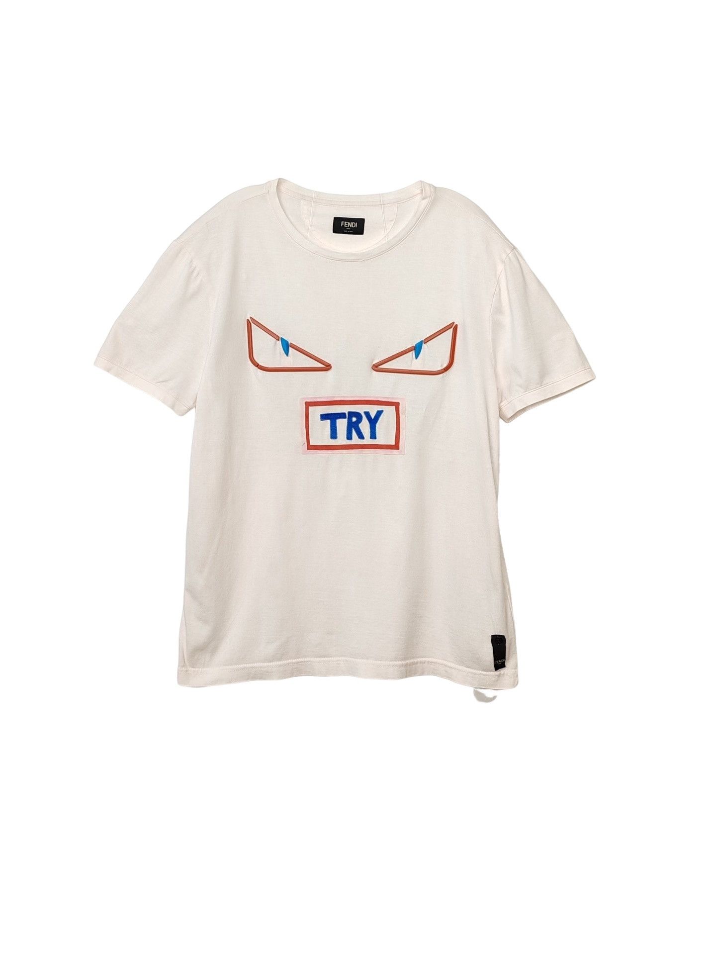 Fendi Fendi Monster Eye Graphic T-Shirt Size M Size US M / EU 48-50 / 2 - 1 Thumbnail