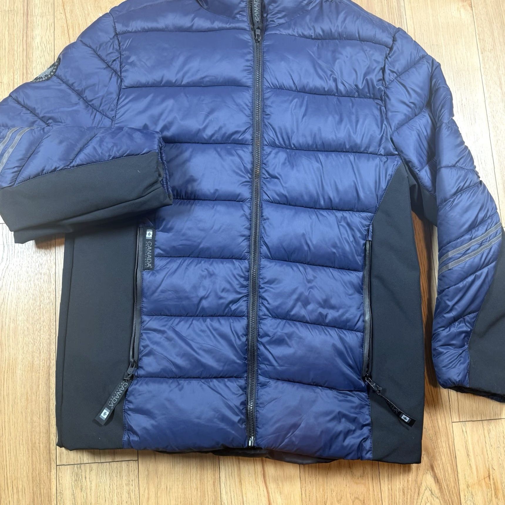 Vintage Canada Weather Gear Puffer Jacket Mens Large Blue Water Resistant Full Zip Jacket Size US L / EU 52-54 / 3 - 3 Thumbnail