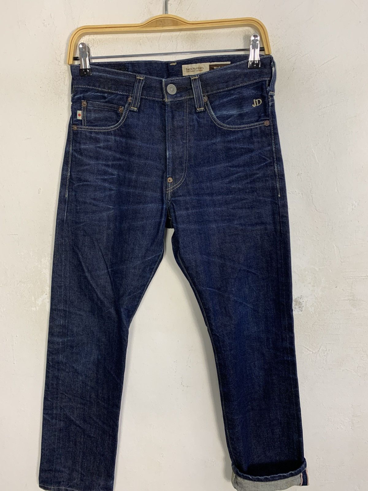 Japanese Brand 90s Back Number Jean Diadem Indigo Selvedge Denim Jeans Size US 28 / EU 44 - 3 Thumbnail