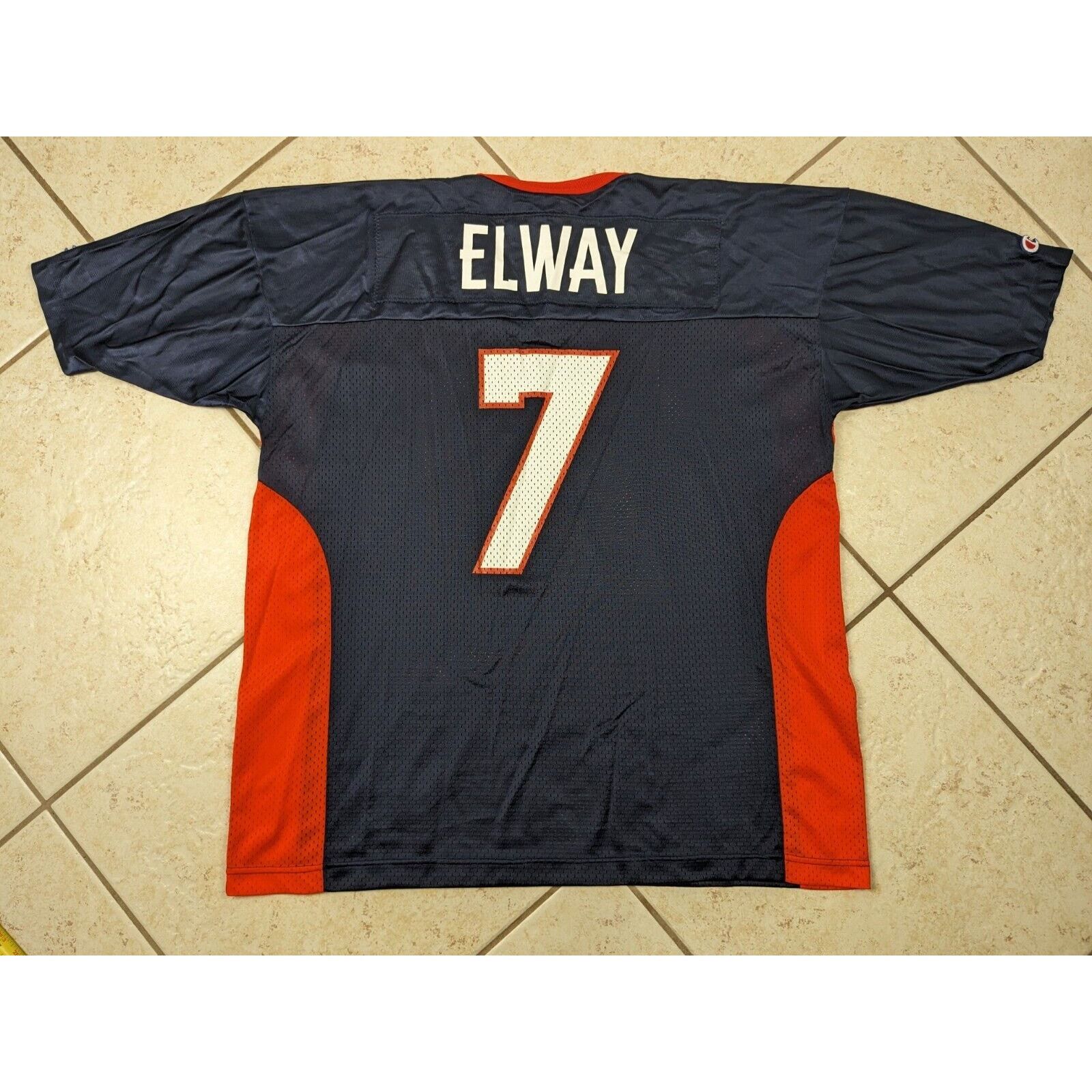 Champion Vtg Denver Broncos Jersey XL 48 Blue Champion Elway #7 NFL Size US XL / EU 56 / 4 - 10 Thumbnail