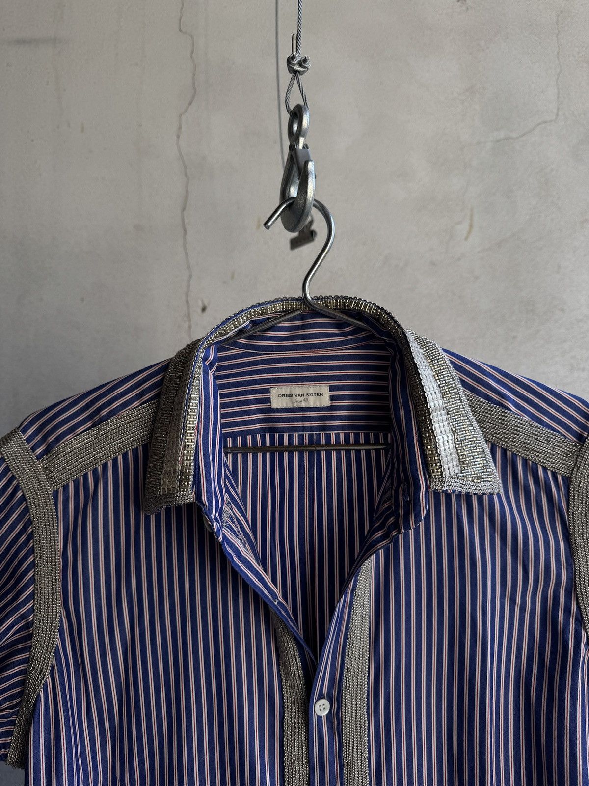 Dries Van Noten Dries Van Noten Embellished button up shirt Size US M / EU 48-50 / 2 - 2 Thumbnail