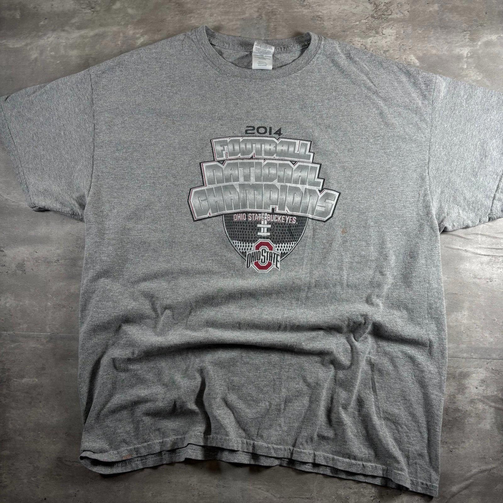 Hanes Y2K Ohio state football t shirt Size US XL / EU 56 / 4 - 1 Thumbnail