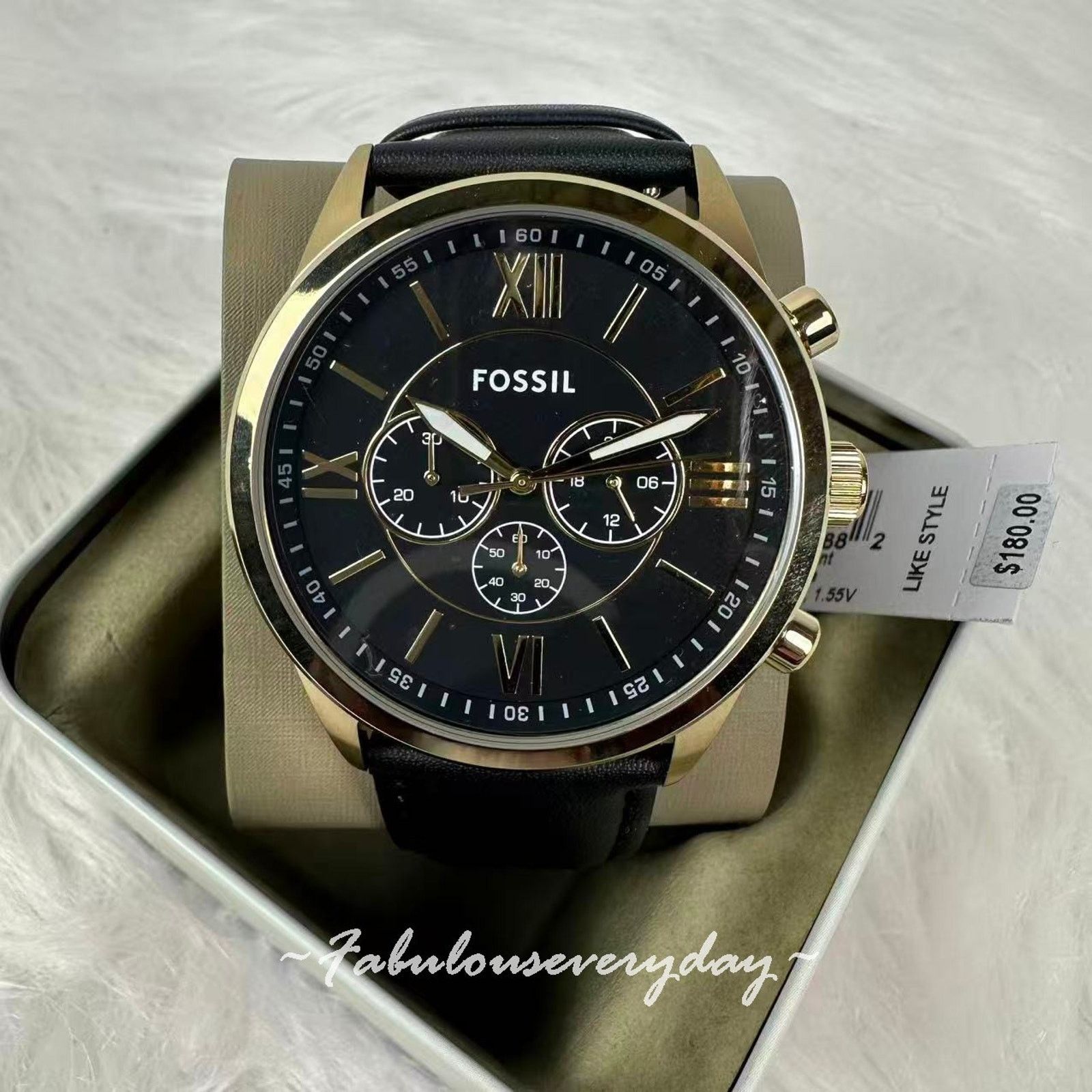 Fossil 1995 FOSSIL CHRONOGRAPH MOON PHASE WATCH BQ-8423  display picture 3