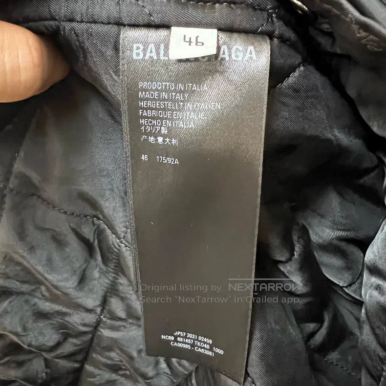 Balenciaga Balenciaga Logo Embroidered Lightweight Cotton Jacket Size US S / EU 44-46 / 1 - 4 Thumbnail