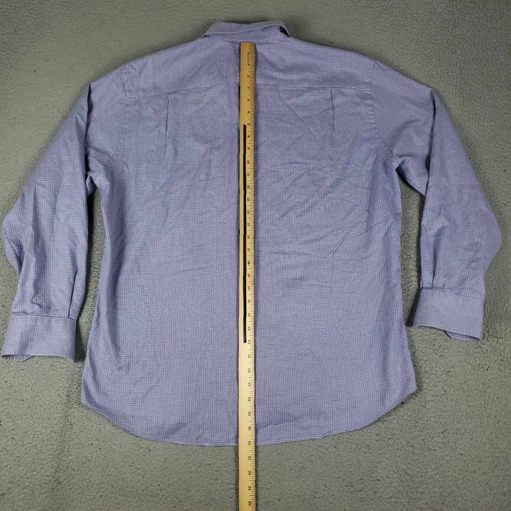 David Donahue David Donahue Shirt Mens Large Blue Purple Button-Up Long Sleeve Casual Business Formal Workwear 100% Cotton Button-Up Size US L / EU 52-54 / 3 - 3 Thumbnail