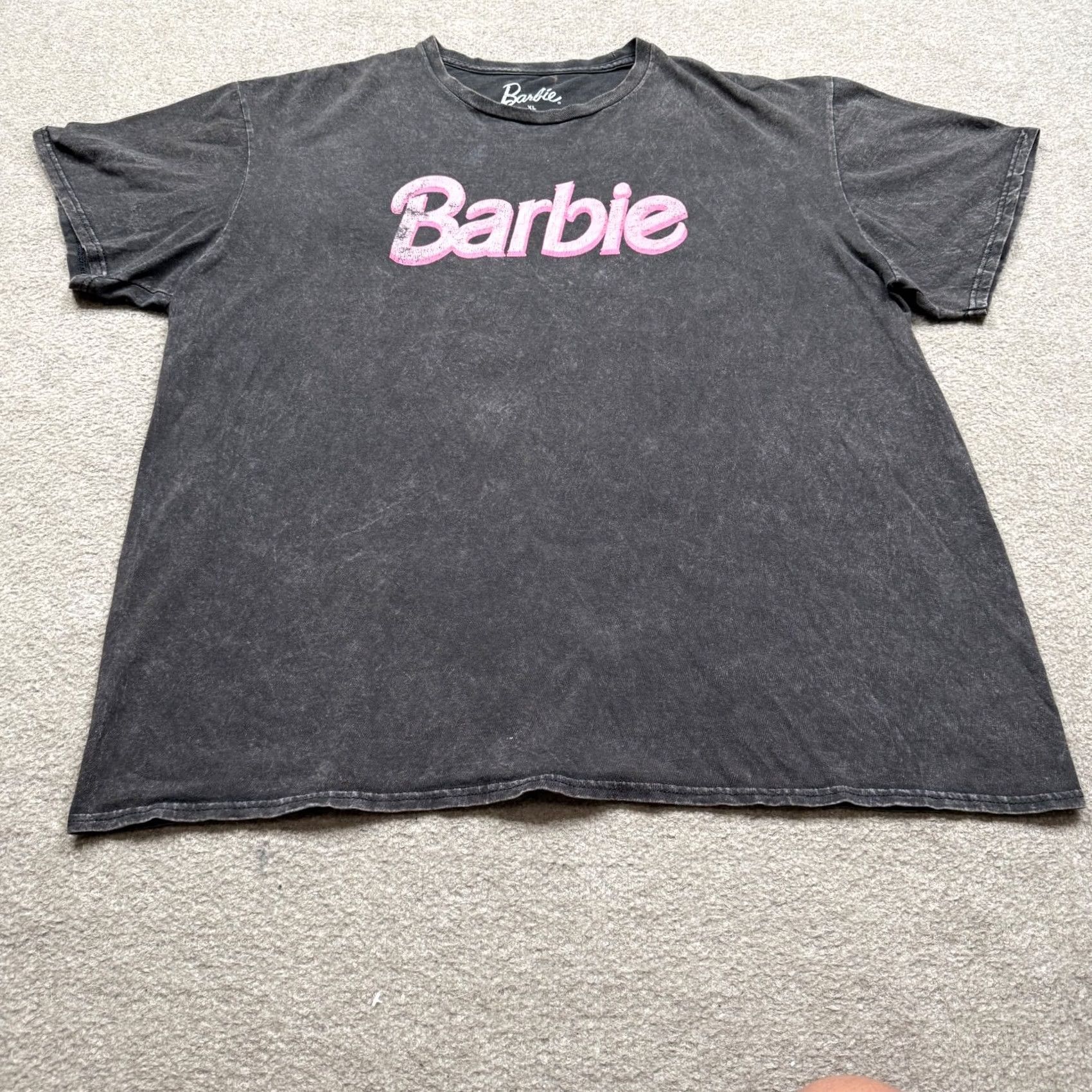 Vintage Barbie Graphic Shirt Men's XL Black Short Sleeve Acid Wash Tee Movie Size US XL / EU 56 / 4 - 2 Thumbnail