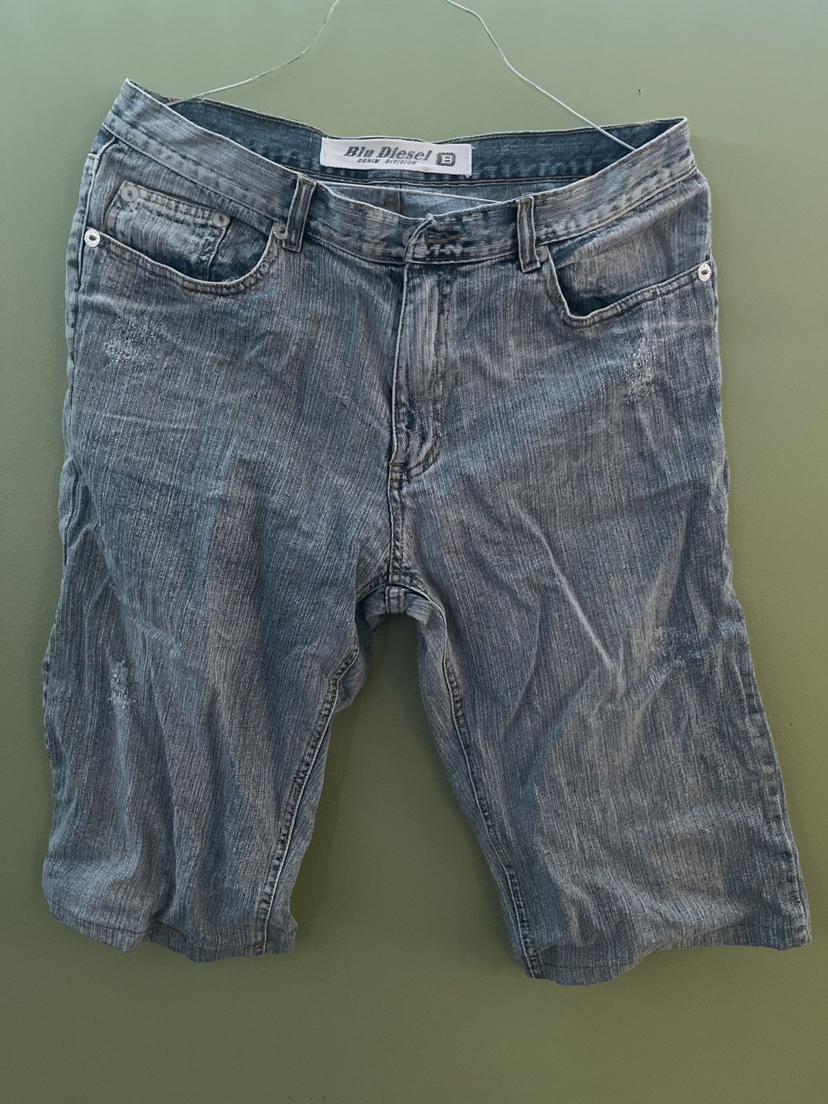 Vintage Blu Diesel Denim Hawaii Jorts Size US 36 / EU 52 - 4 Thumbnail