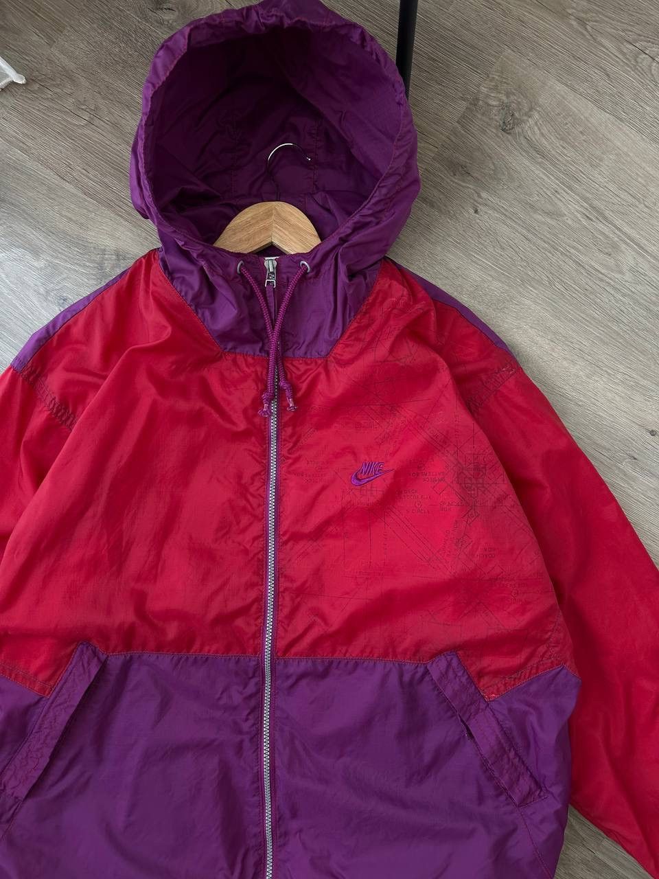 Nike × Vintage Vintage Nike Purple Sportswear Zip Jacket Size US XL / EU 56 / 4 - 7 Thumbnail