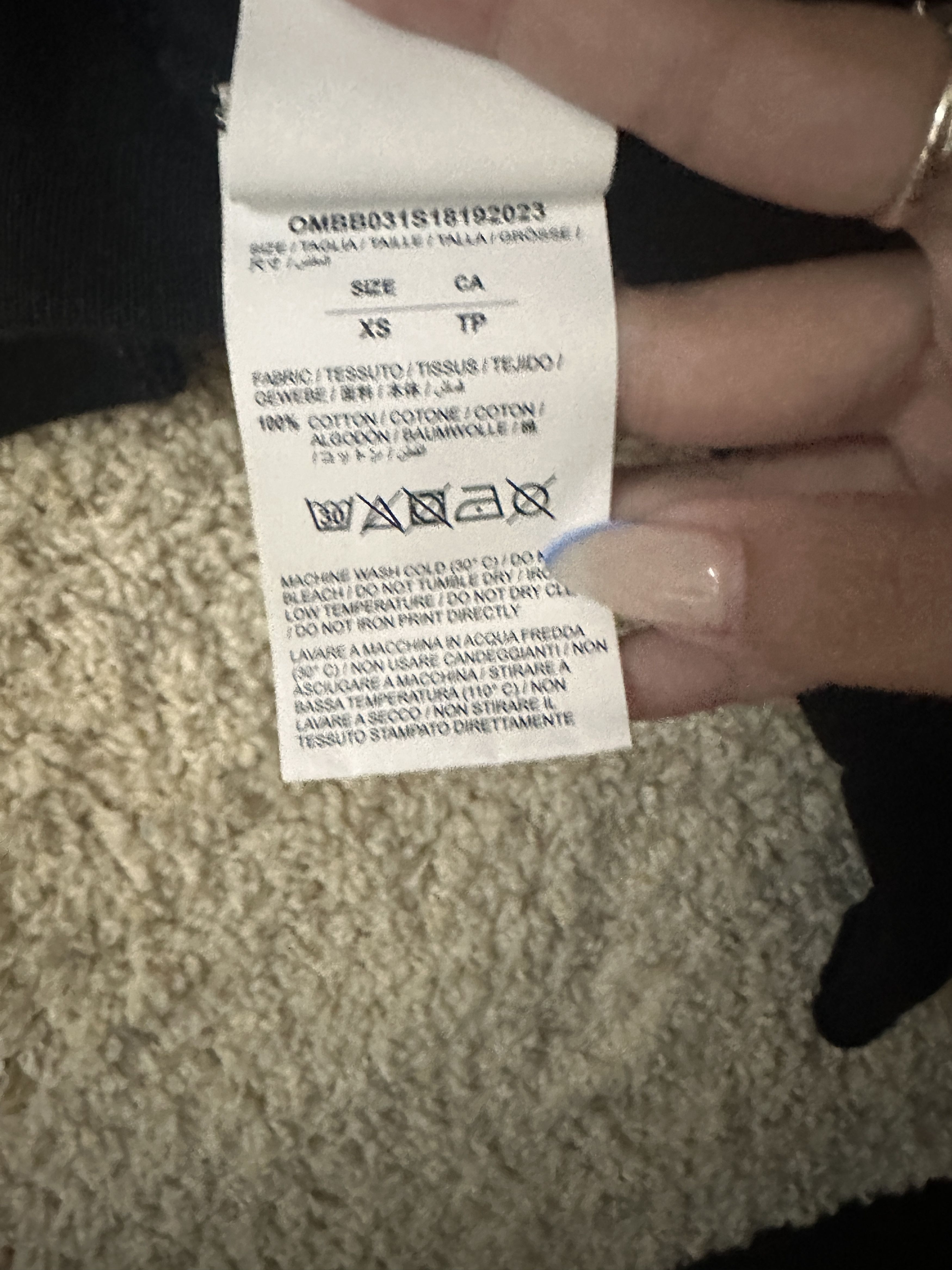 Off-White Off-White “Temperature” Crop Hoodie Size US XS / EU 42 / 0 - 6 Thumbnail