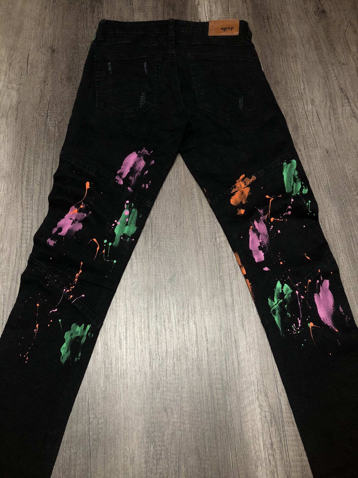 Designer Denim Distillation by Kleep Black Tye Dye Size US 29 - 18 Thumbnail