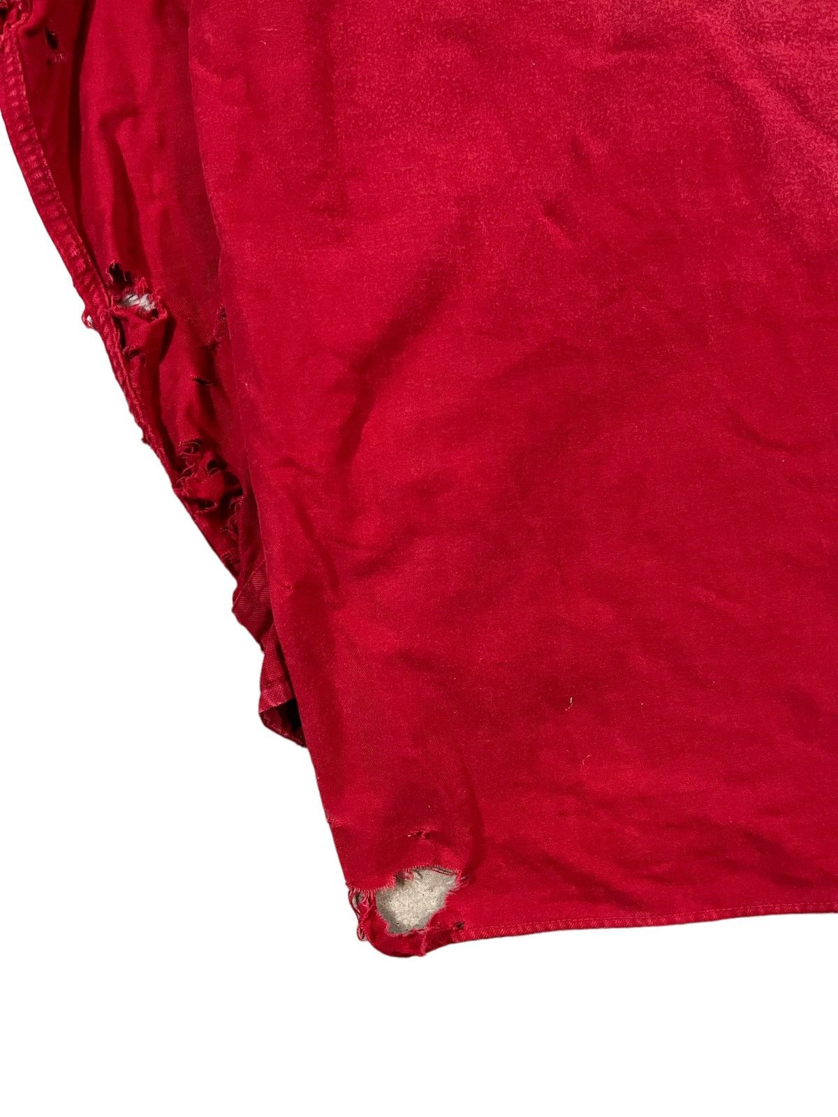 L.L. Bean Vintage 70s LL Bean Script Chamois Cloth Shirt Red Size US M / EU 48-50 / 2 - 7 Thumbnail