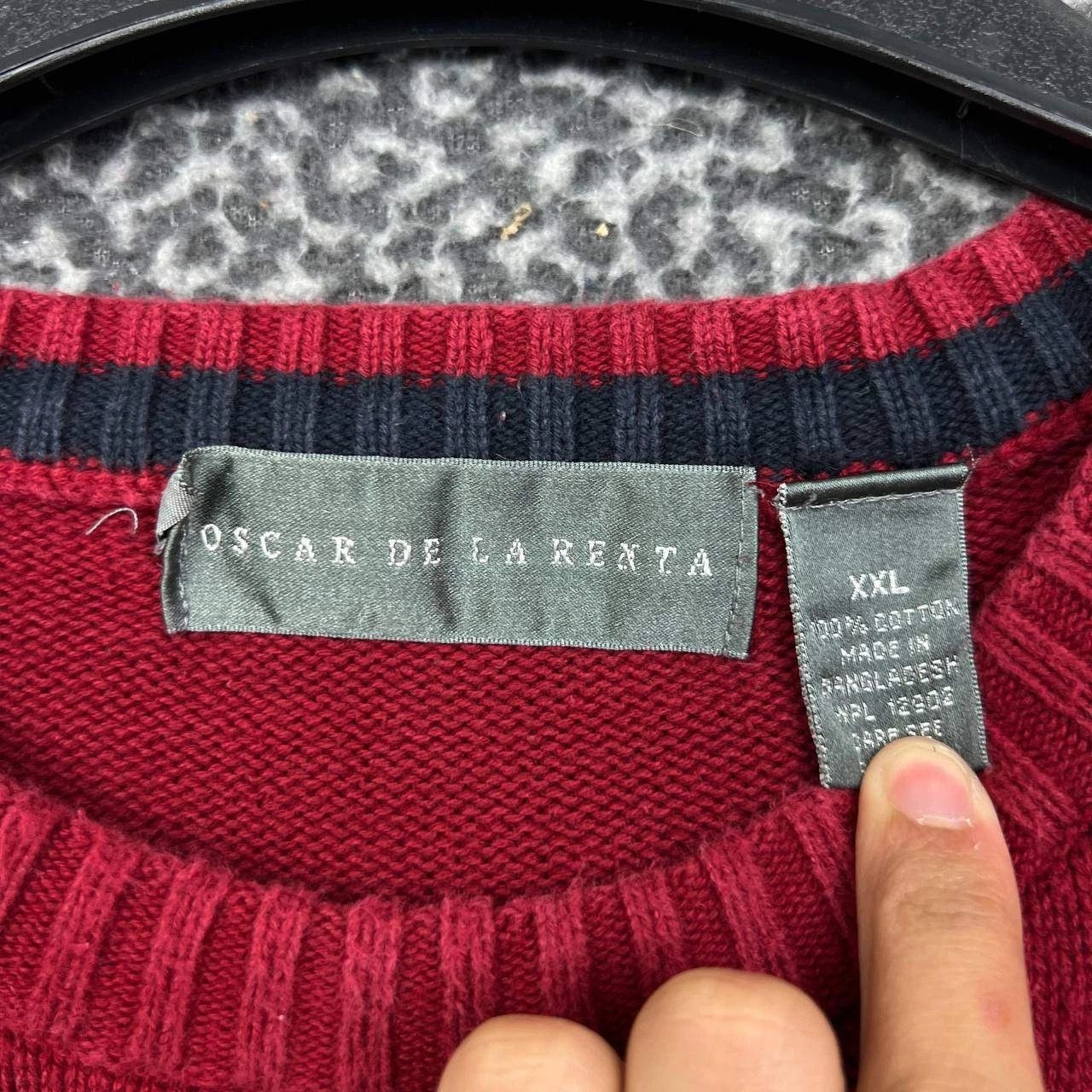 Oscar De La Renta Oscar Dela Renta Sweater Men Cable Knit Pullover Cotton 2XL Size US XXL / EU 58 / 5 - 4 Thumbnail