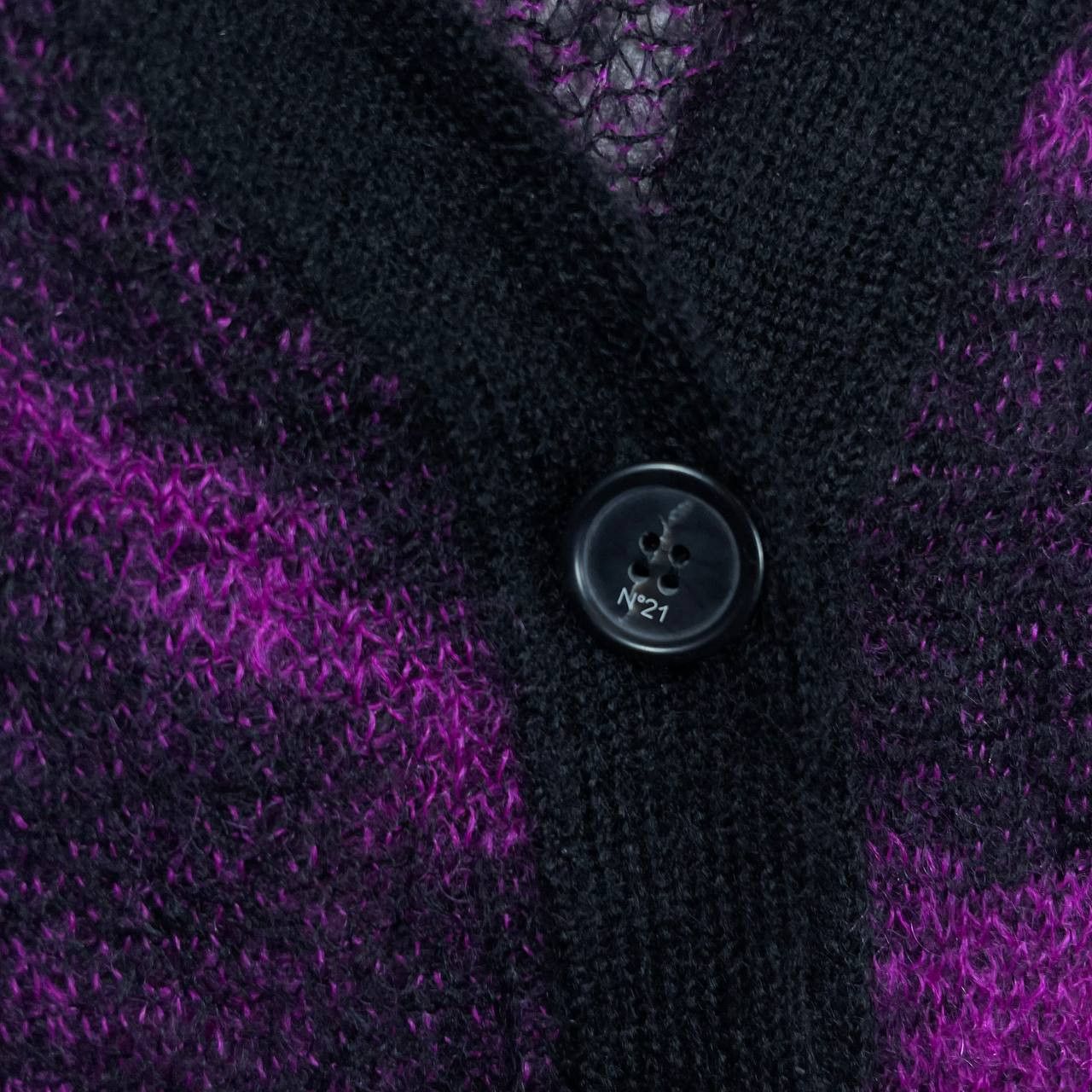 No. 21 No 21 MOHAIR ZEBRA PRINTED CARDIGAN Size M / US 6-8 / IT 42-44 - 3 Thumbnail