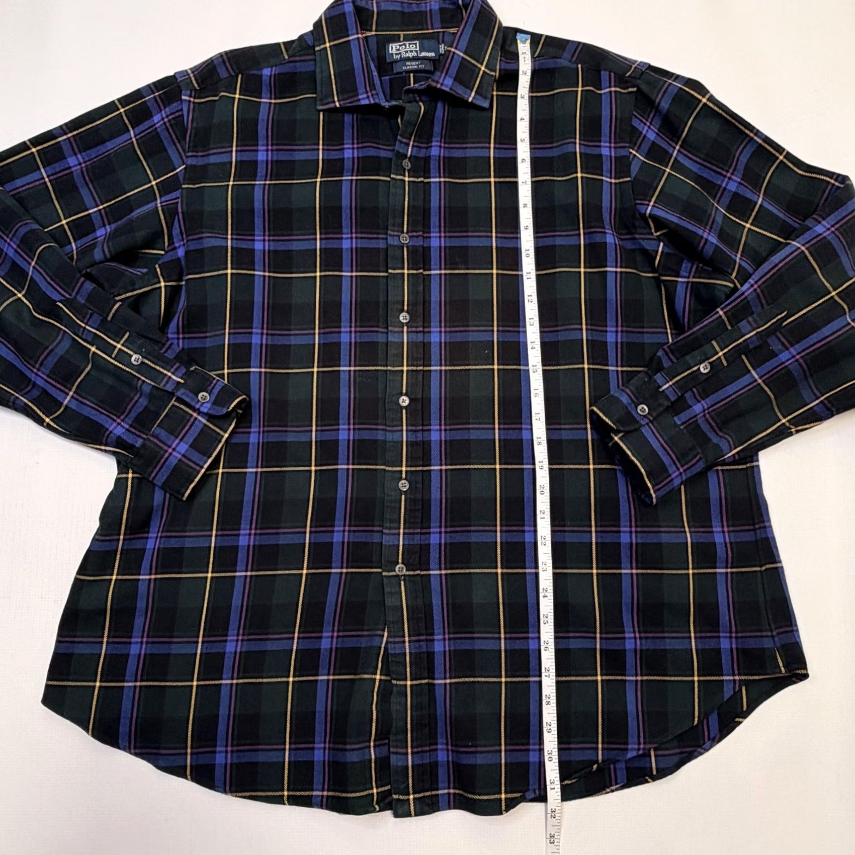 Polo Ralph Lauren Polo by Ralph Lauren Shirt Mens 2XL Green Plaid Regent Classic Fit Button Front Size US XXL / EU 58 / 5 - 5 Thumbnail