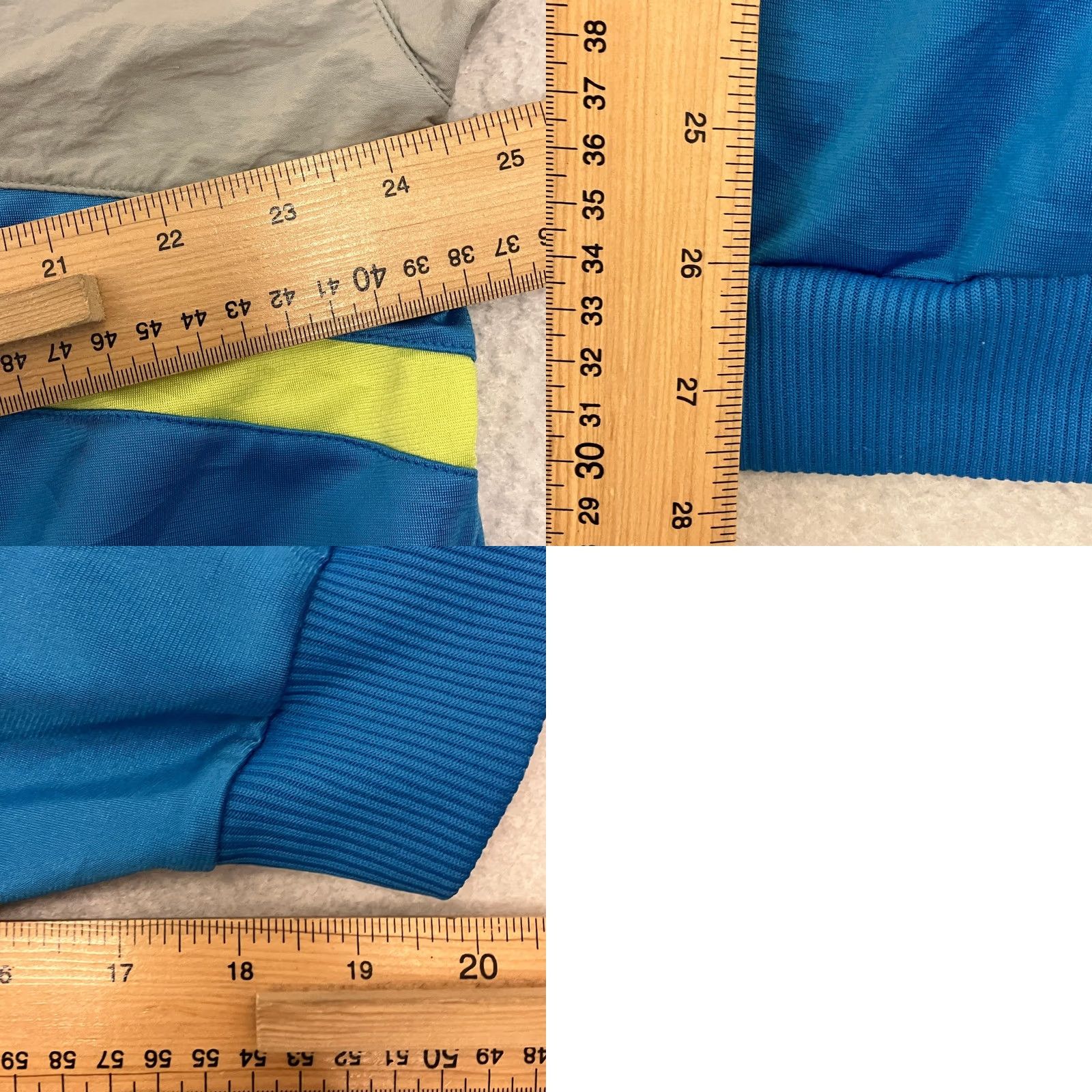 Nike VINTAGE Nike Track Jacket L Men Teal Grey Yellow 90s Tennis Windbreaker Size US L / EU 52-54 / 3 - 8 Thumbnail