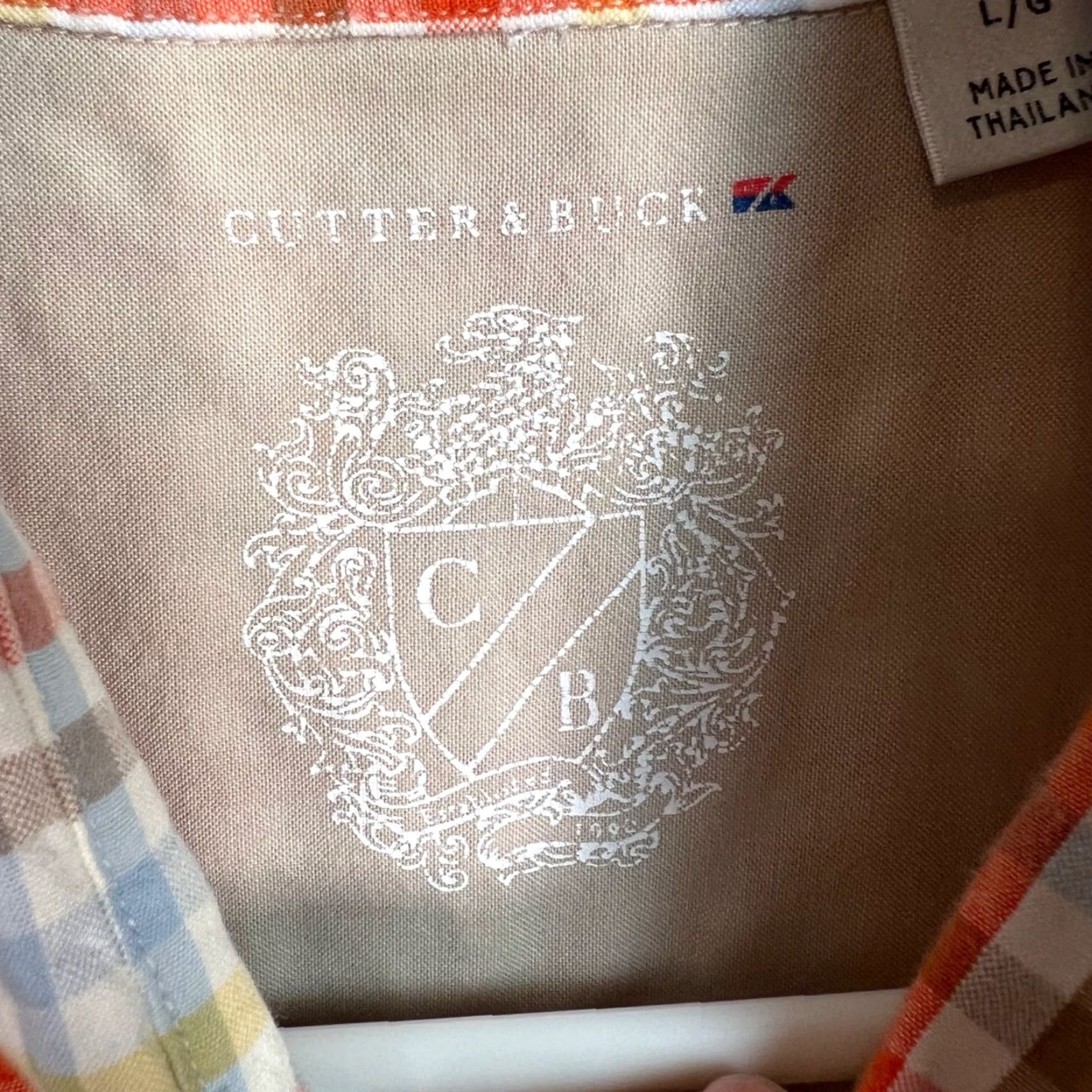 Cutter & Buck Cutter & Buck Mens Short Sleeve Plaid Button Shirt L Multicolor Cotton 100% Button-Down Collar Casual Size US L / EU 52-54 / 3 - 3 Thumbnail