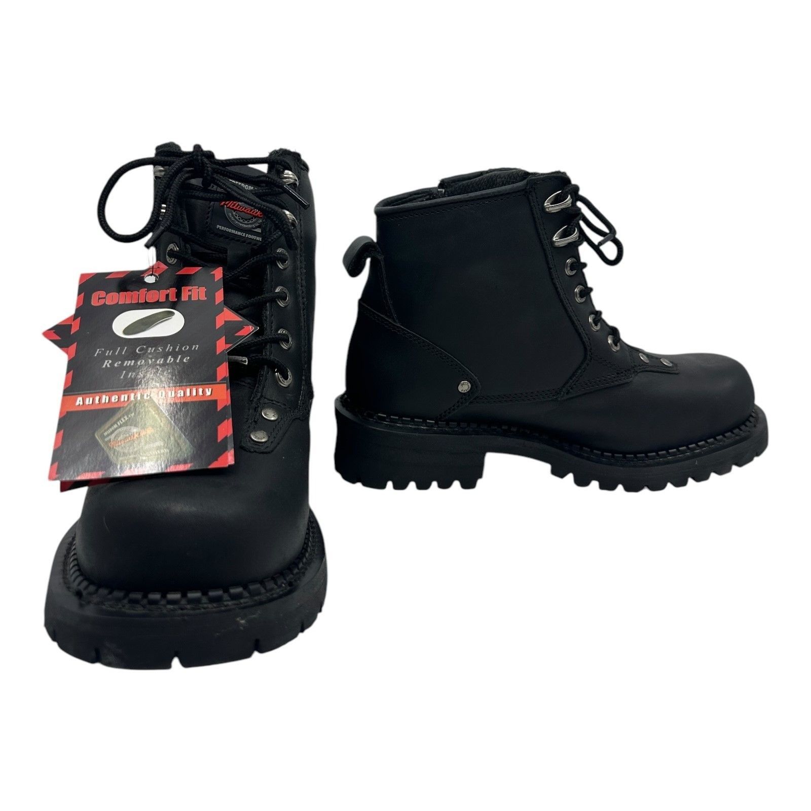 Other Milwaukee Leather Black Motorcycle Boots Mens Size 9D USA St Size US 9 / EU 42 - 13 Thumbnail