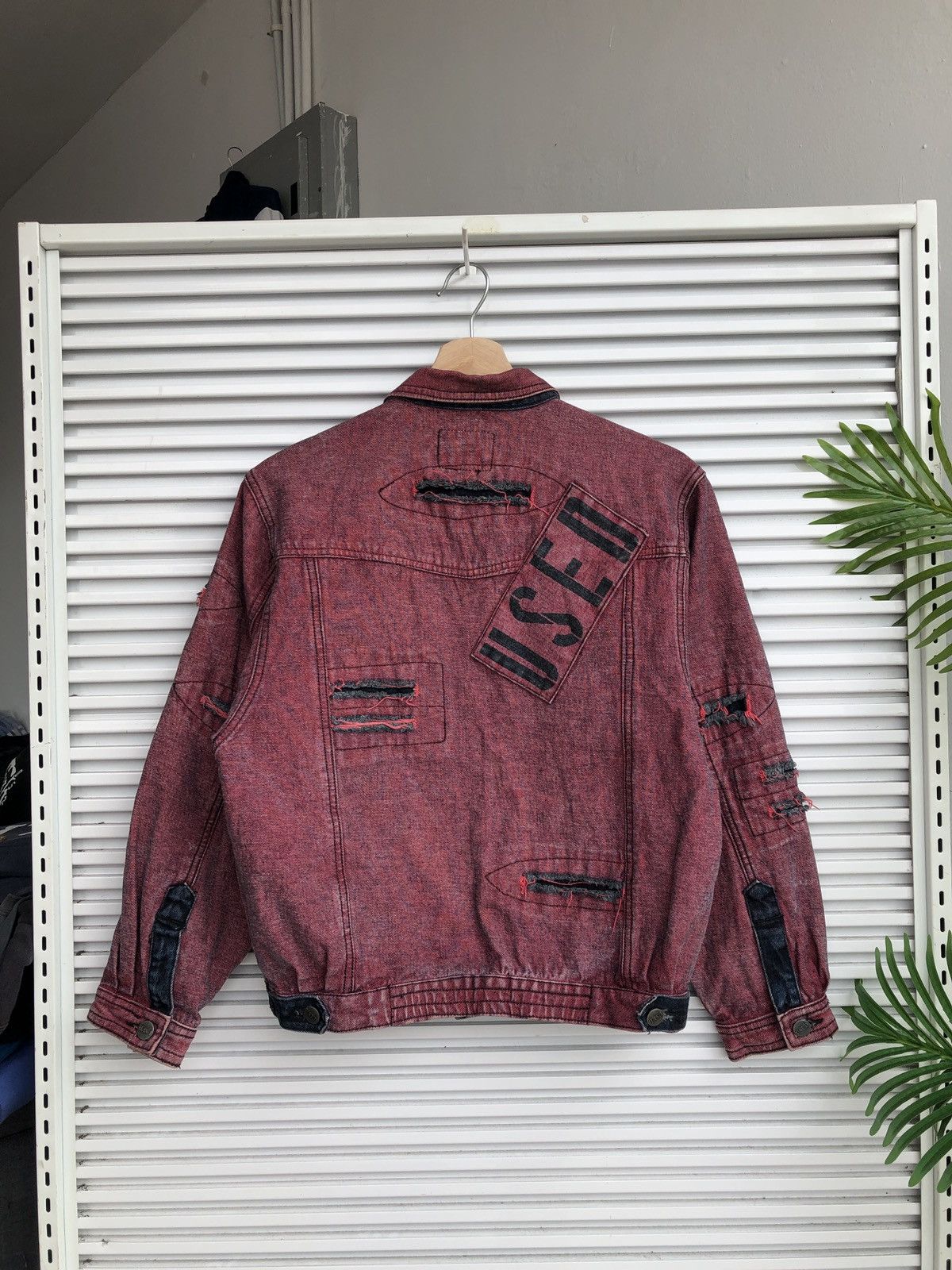 Japanese Brand Vintage Used by Elie Punk Denim Jacket Size US L / EU 52-54 / 3 - 3 Thumbnail