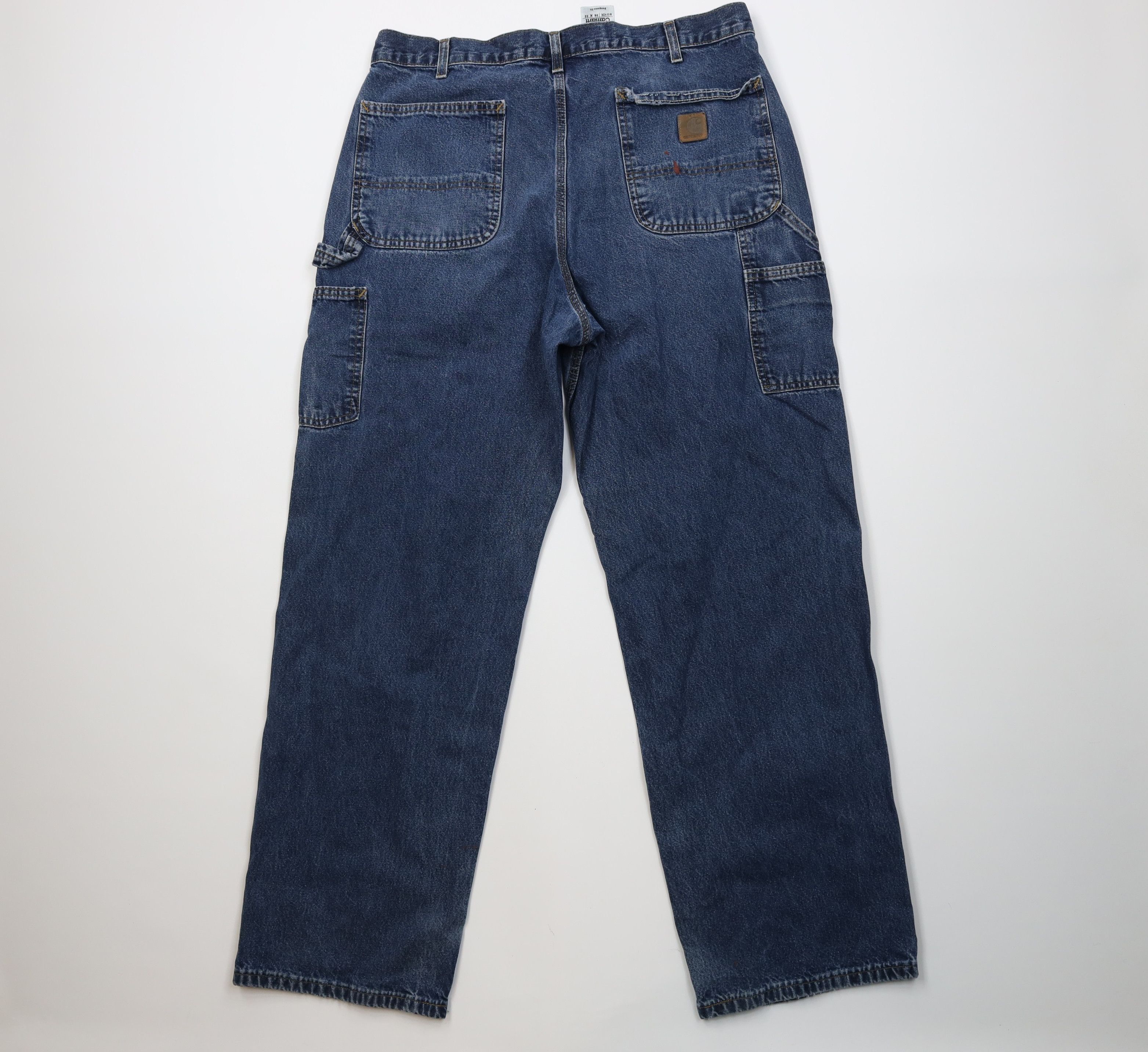 Carhartt Vintage Y2K Carhartt Wide Leg Dungaree Denim Jeans Size US 36 / EU 52 - 9 Thumbnail