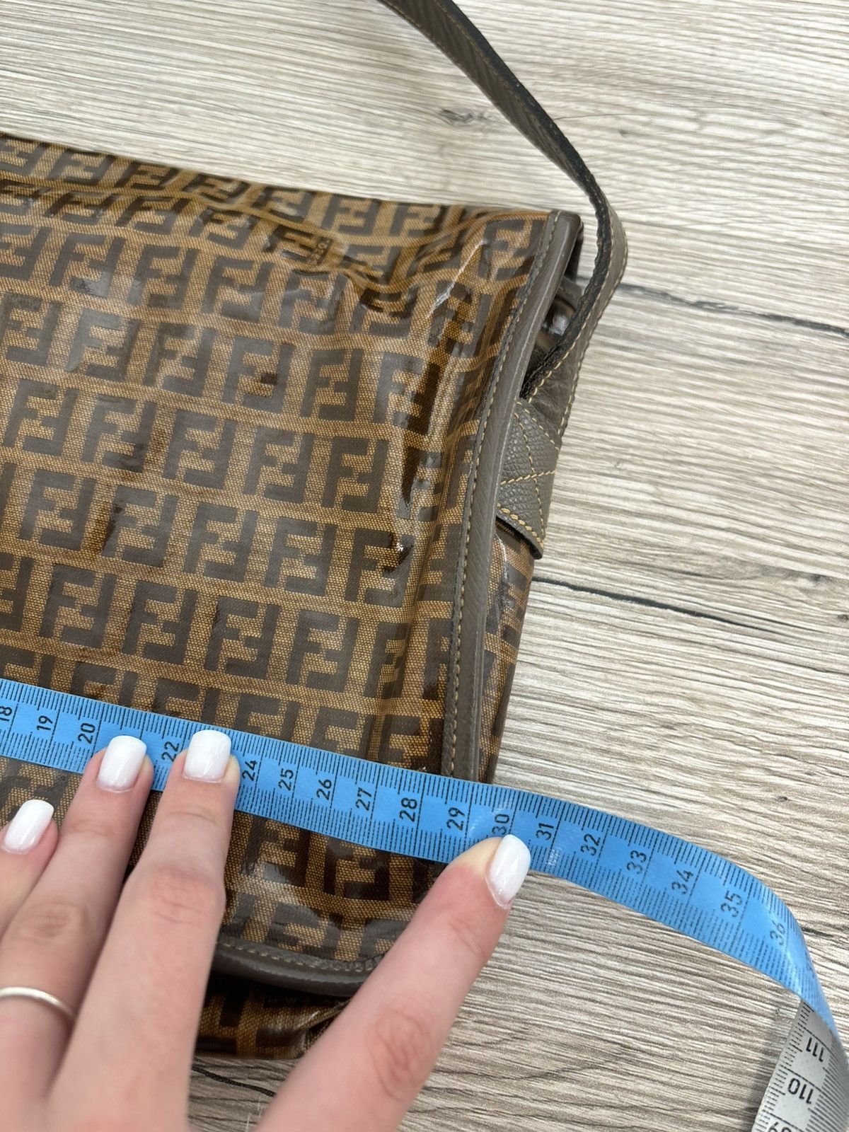 Fendi Vintage Fendi Zucchino Orange Brown Monogram Shoulder Bag Size ONE SIZE - 24 Thumbnail