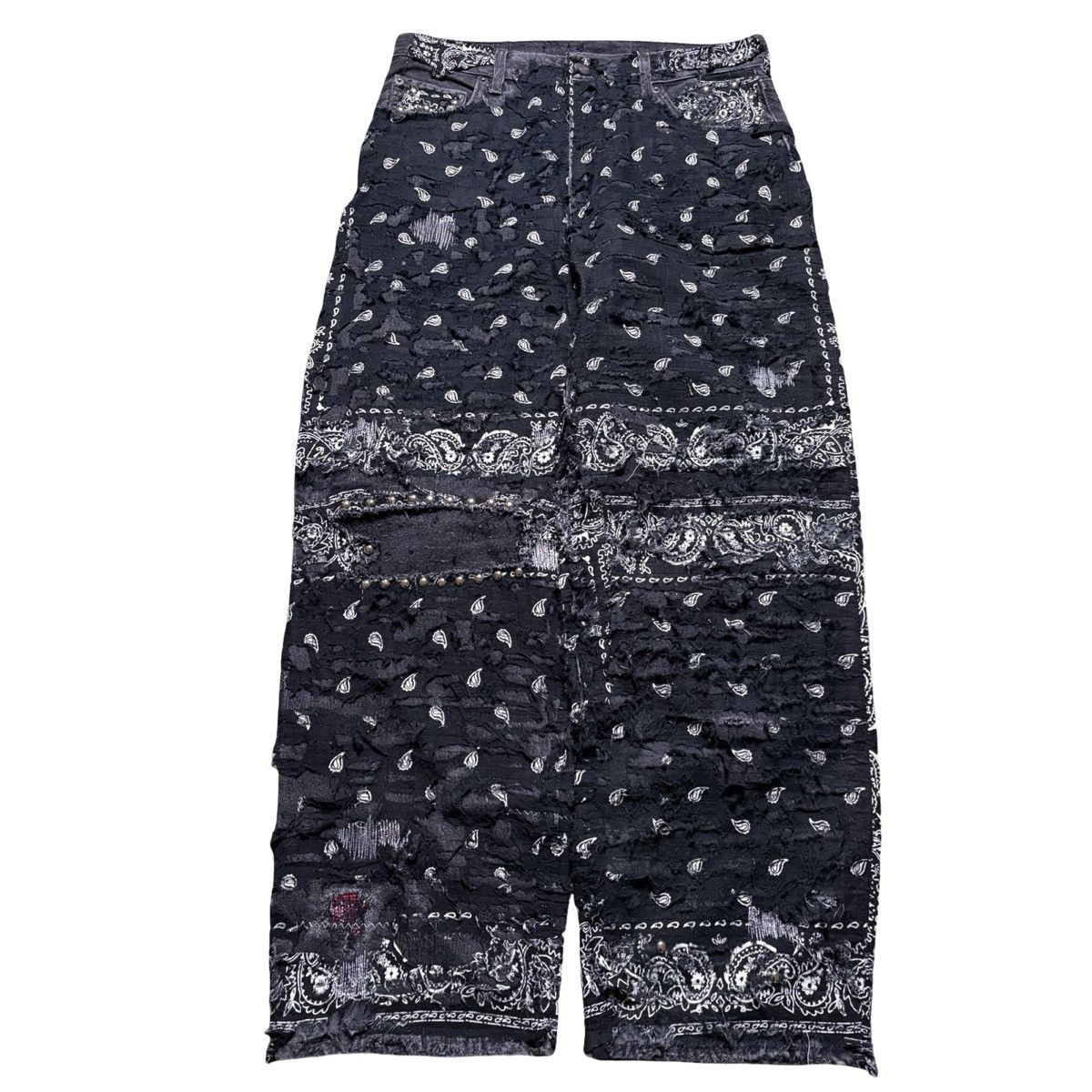 Levi's W&G 1/1 Custum Black Boro Scab Denim Levi's Jeans Baggy Size US 32 / EU 48 - 1 Thumbnail