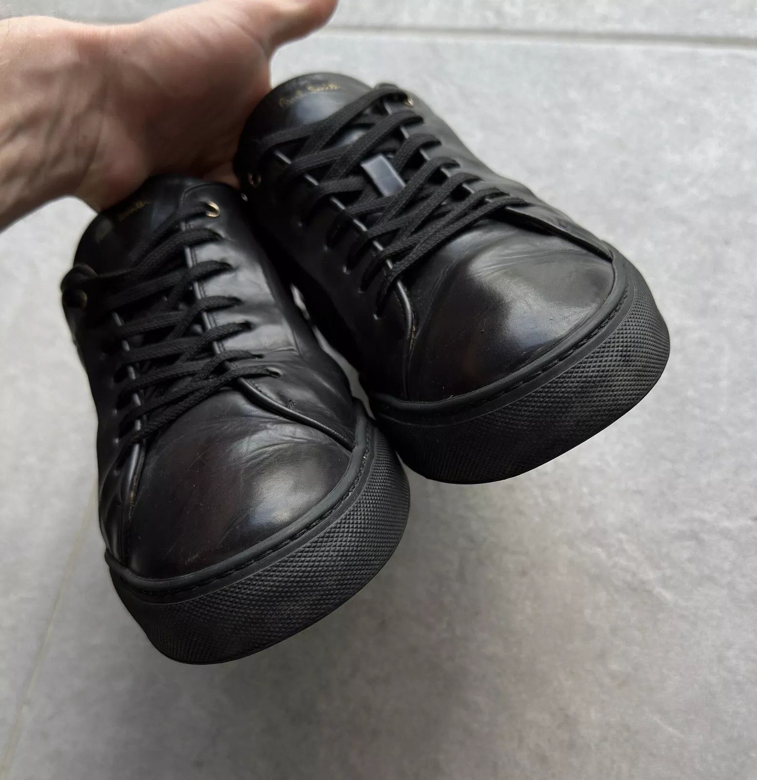 Paul Smith Paul Smith Mens Leather Sneakers Shoes Black Size US 10 / EU 43 - 9 Thumbnail