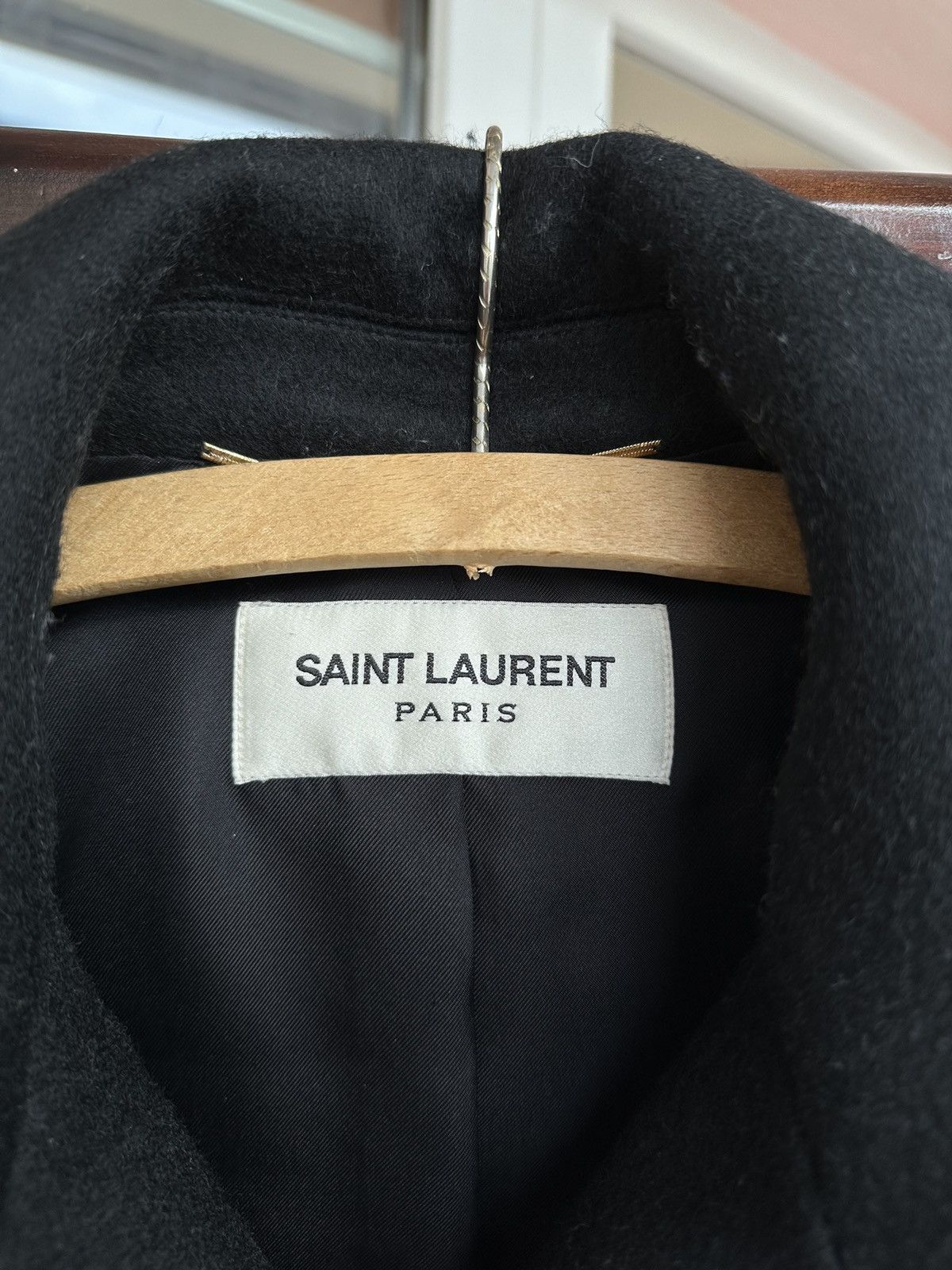 Saint Laurent Paris Saint Laurent Double Breasted Wool Coat Size XS / US 0-2 / IT 36-38 - 11 Thumbnail