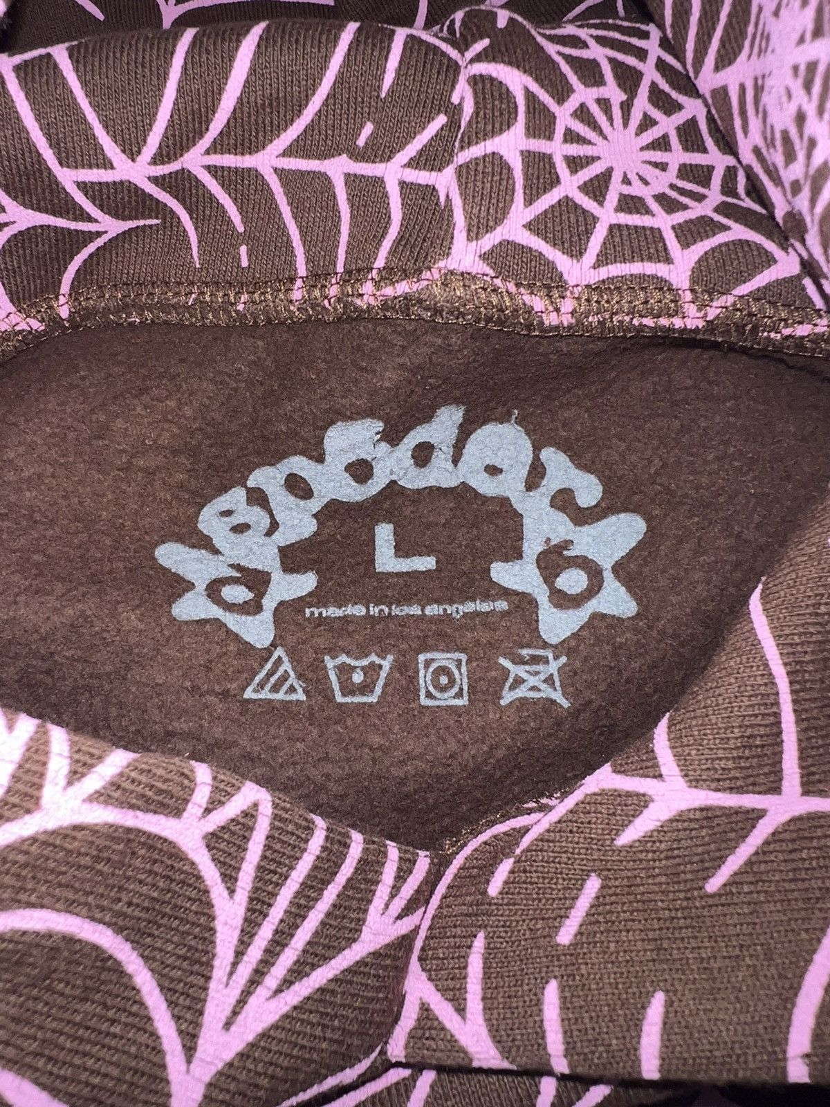 Sp5der × Young Thug Sp5der Worldwide Spider AOP Brown All Over Print Web Hoodie Size US L / EU 52-54 / 3 - 3 Thumbnail