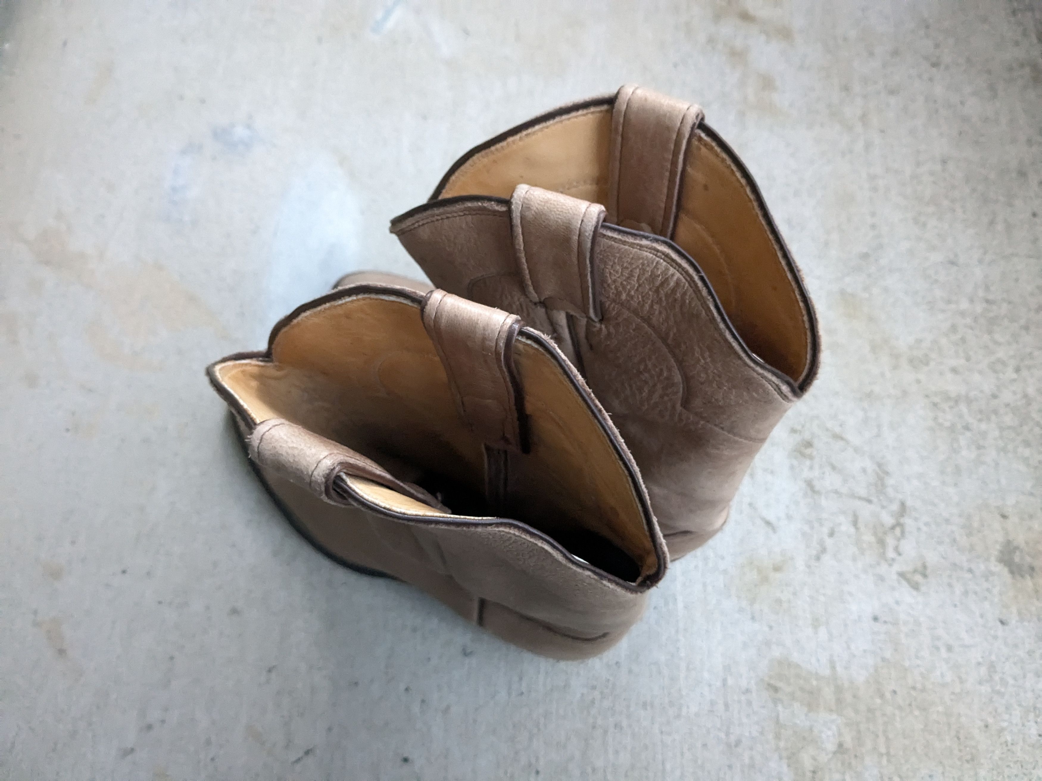 Justin Boots × Vintage Vintage Justin Cowboy Boots Leather Taupe Brown 9 Western Size US 9 / EU 42 - 11 Thumbnail