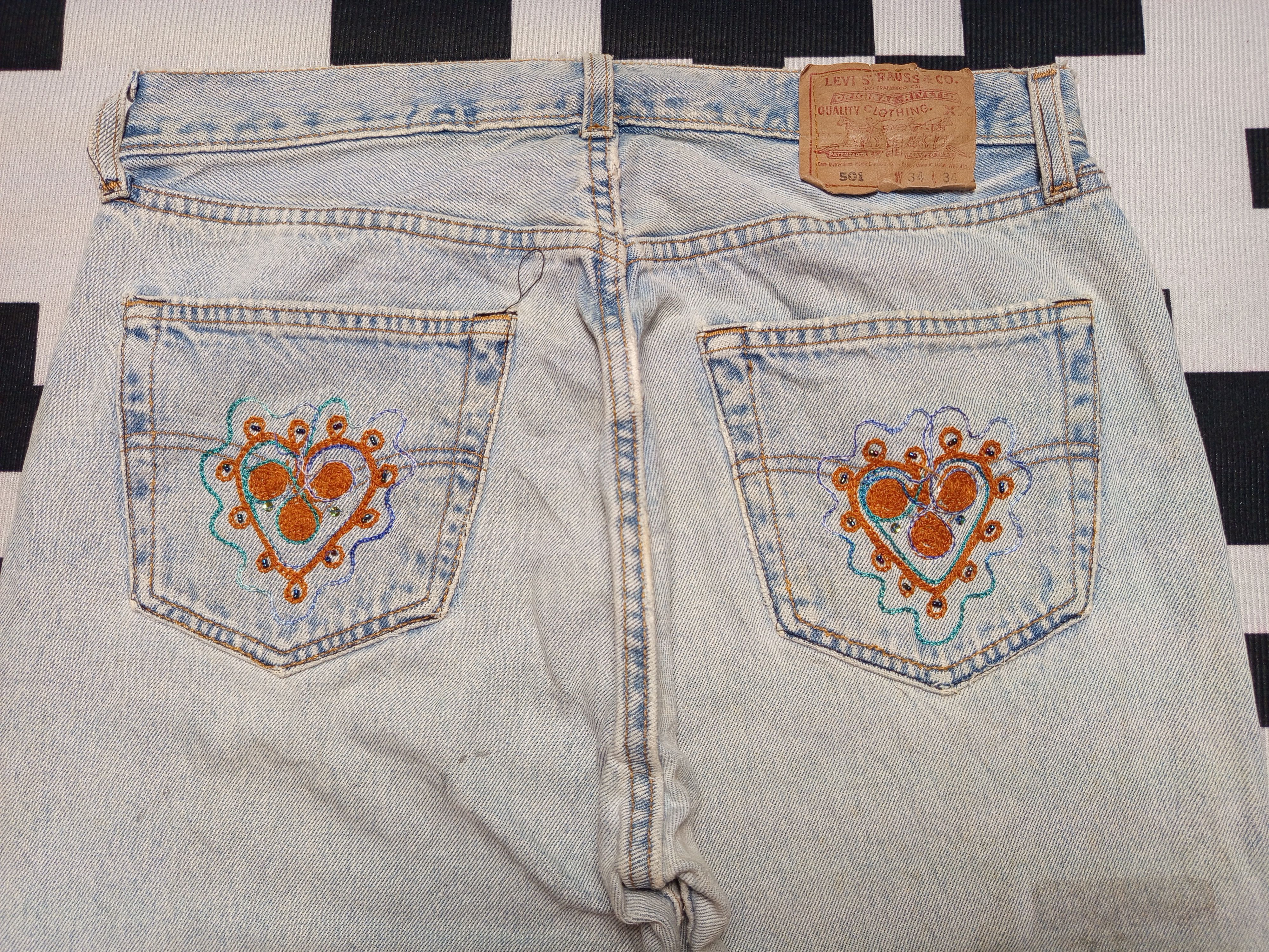 Hysteric Glamour × If Six Was Nine × Japanese Brand Vintage Levis 501 Custom Embroider Size US 32 / EU 48 - 13 Thumbnail